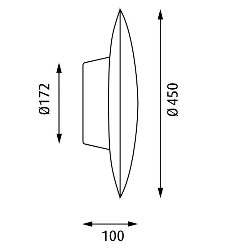 AJ Eklipta Outdoor Wall Lamp