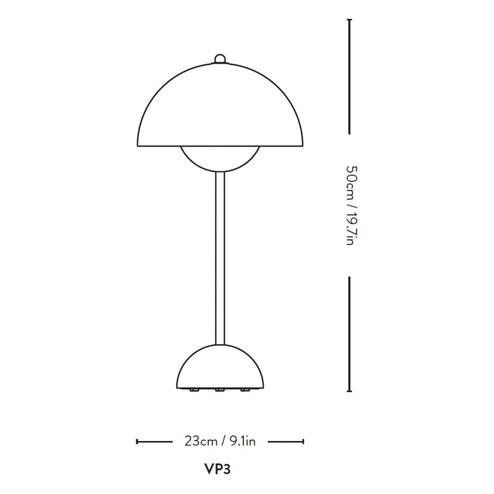 Flowerpot VP3 Table Lamp