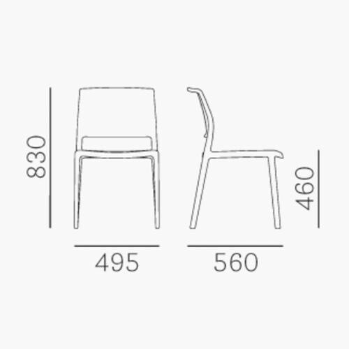 Ara 310 Garden Chair Set of 4