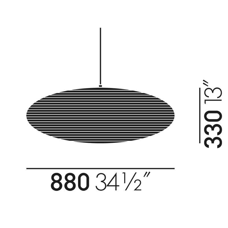 Akari A Suspension Lamp oval