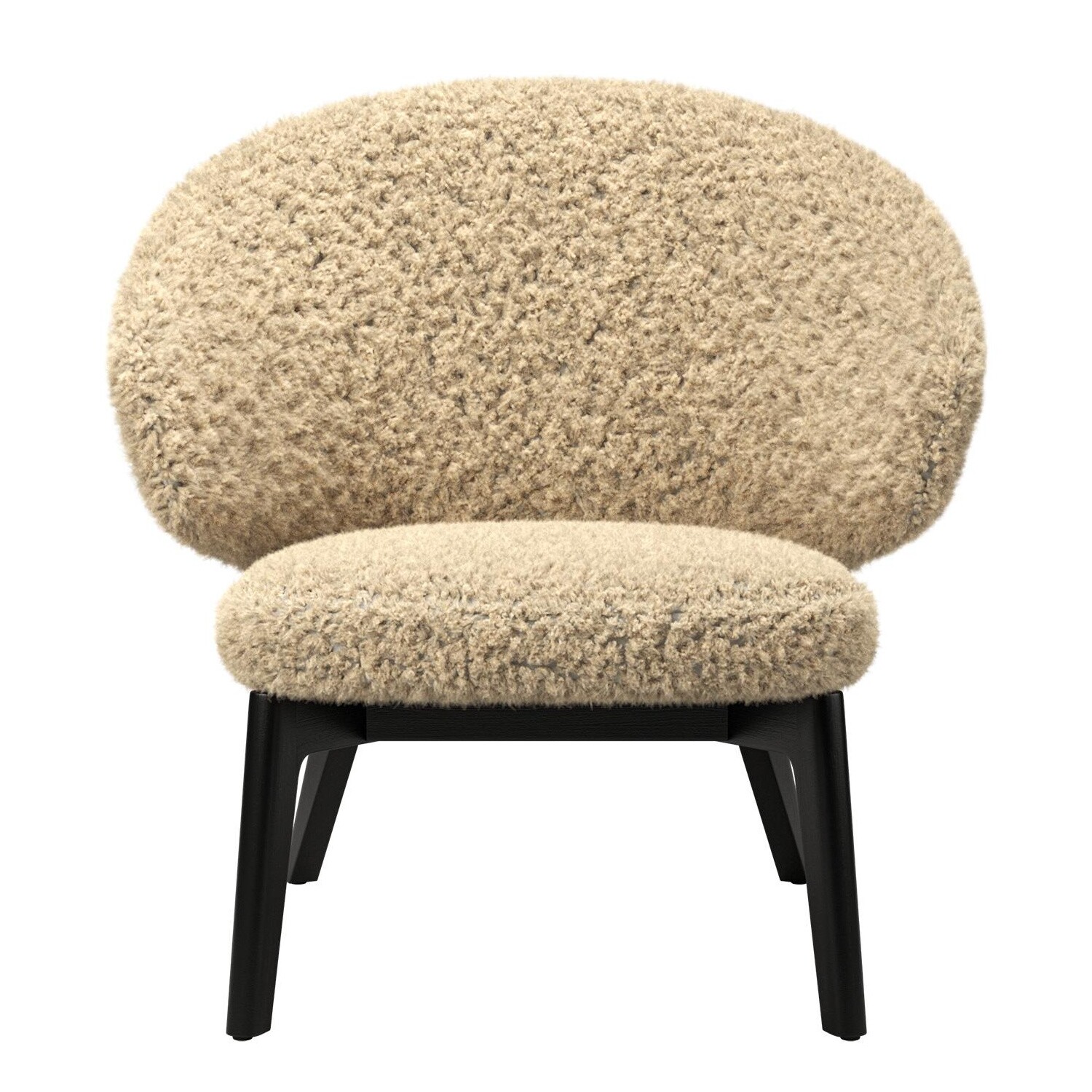 Let Armchair Black Ash Base