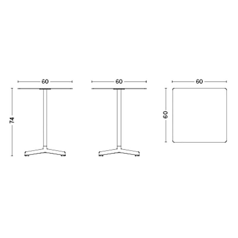 Neu Table Square 60x60cm