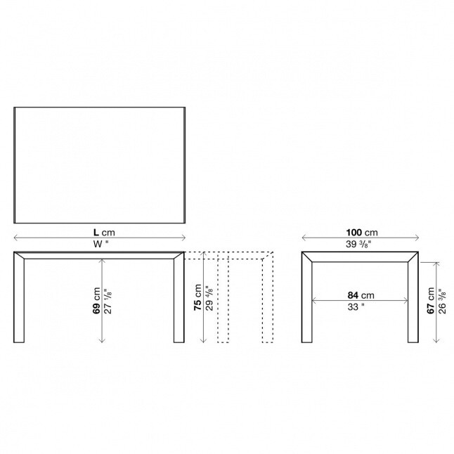 Nori Pure White Dining Table Extendable