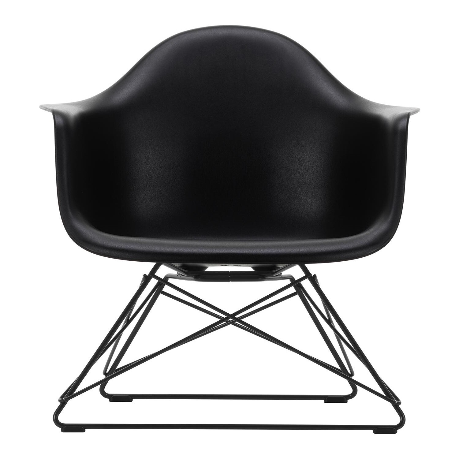 Eames Plastic Armchair LAR RE Black Base
