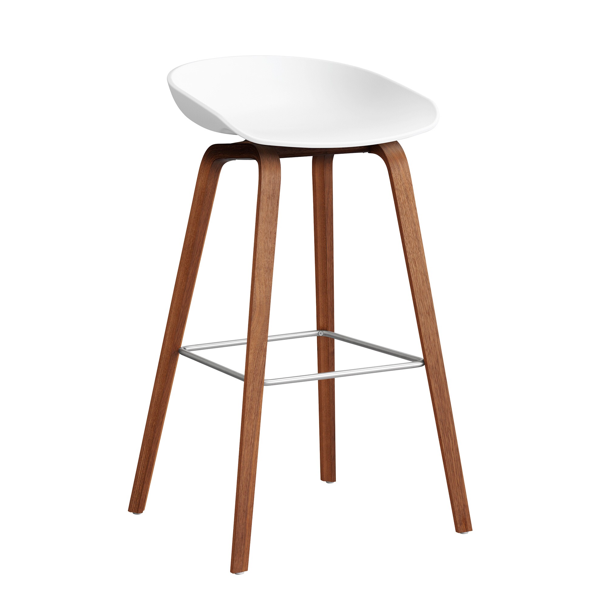 About A Stool AAS 32 2.0 Bar Stool High Lacquered Walnut