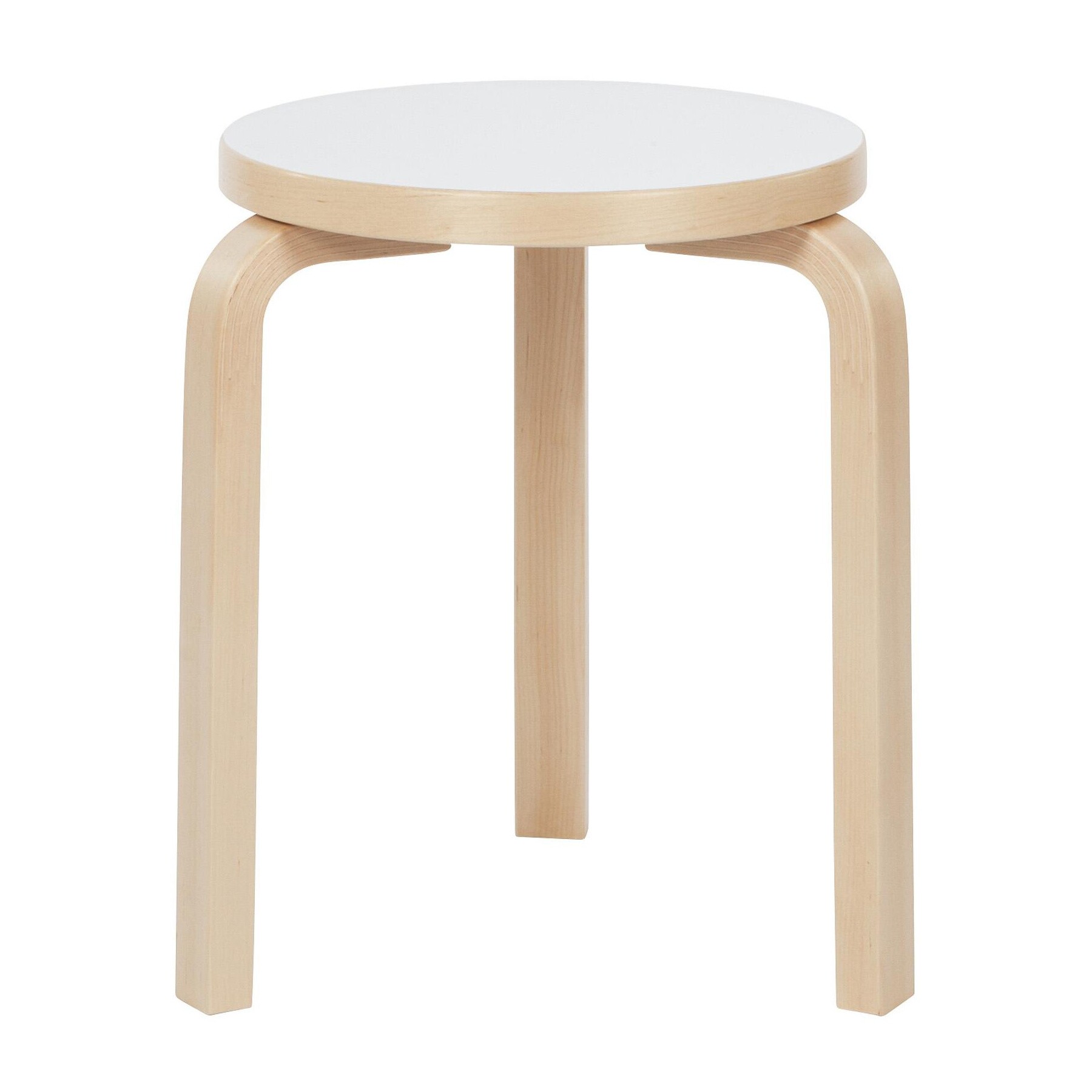 60 Stool Clear Lacquered Base