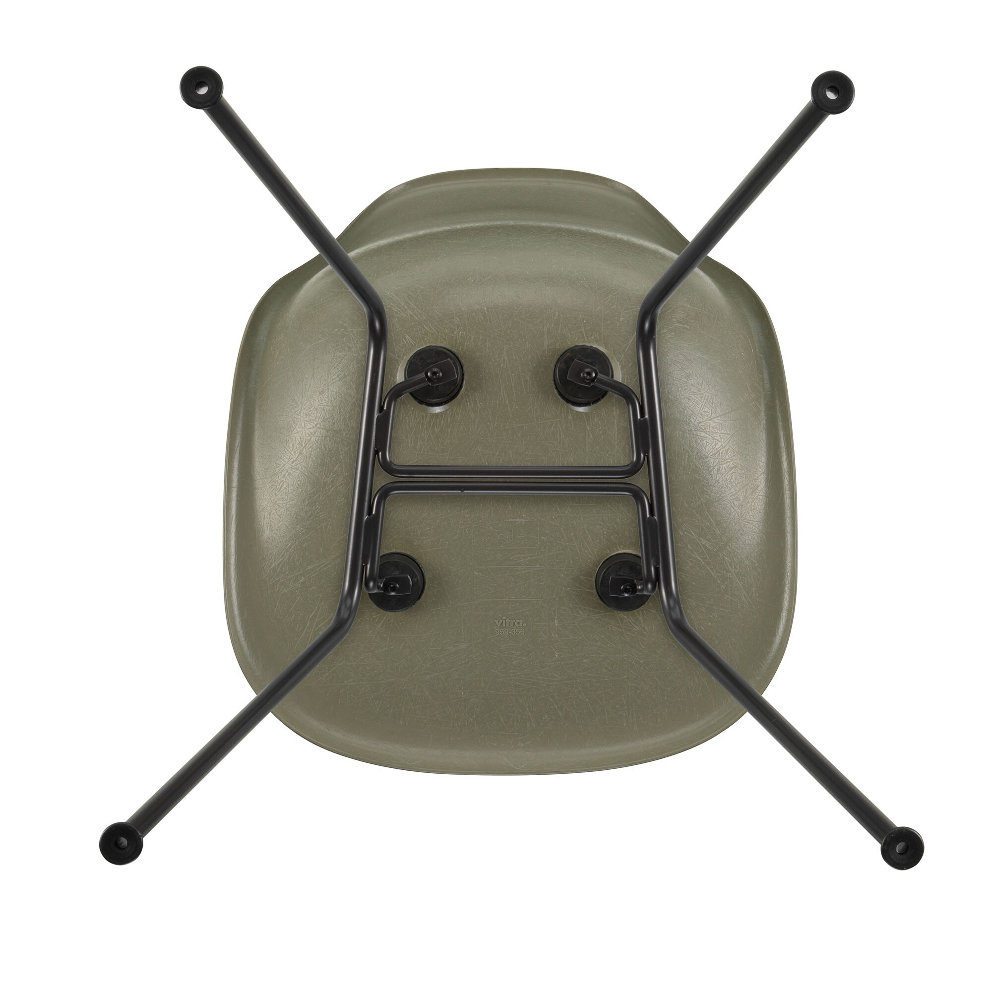 Eames Fiberglass Side Chair DSX Black Base