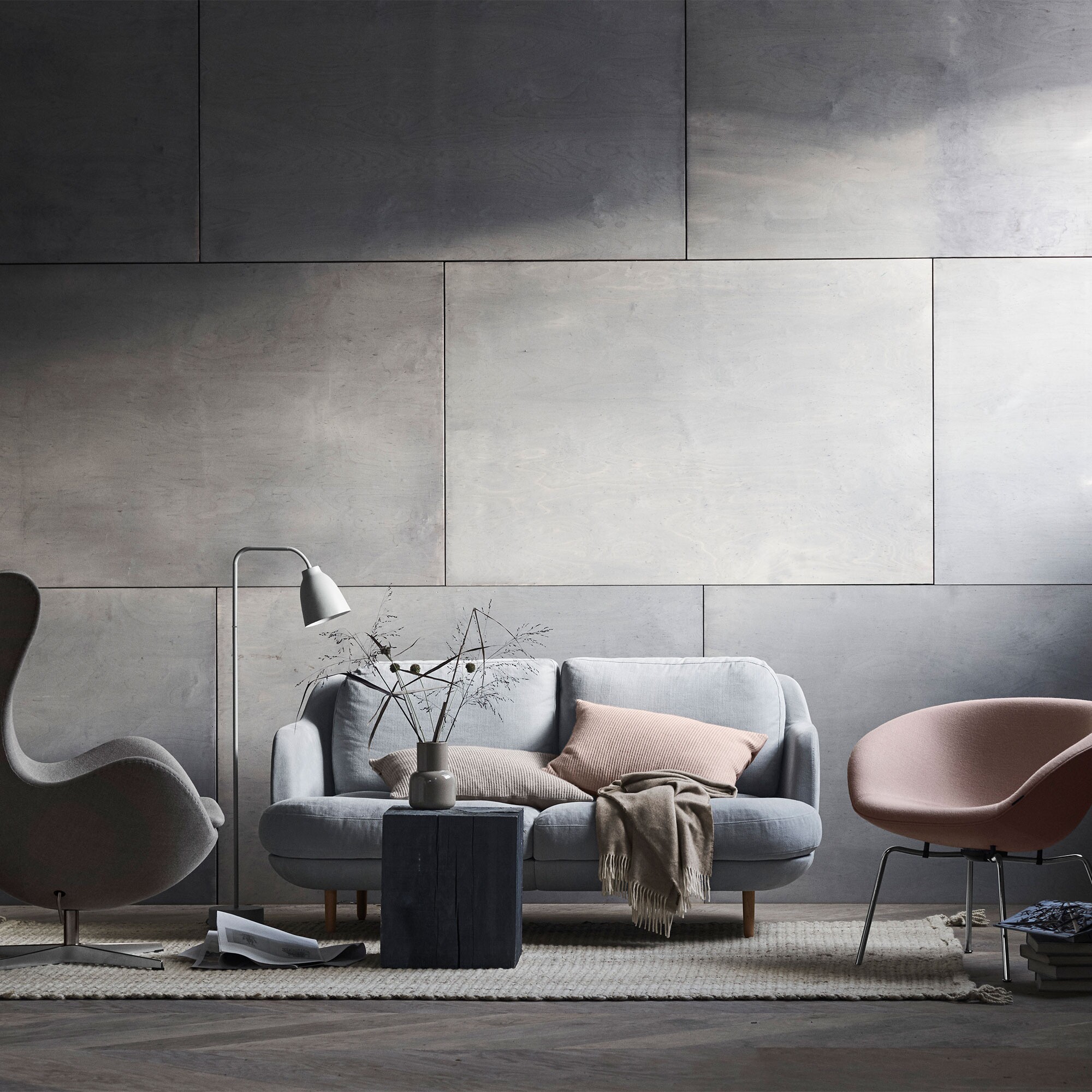 Lune™ JH200 2-Seater Sofa Oak Feet