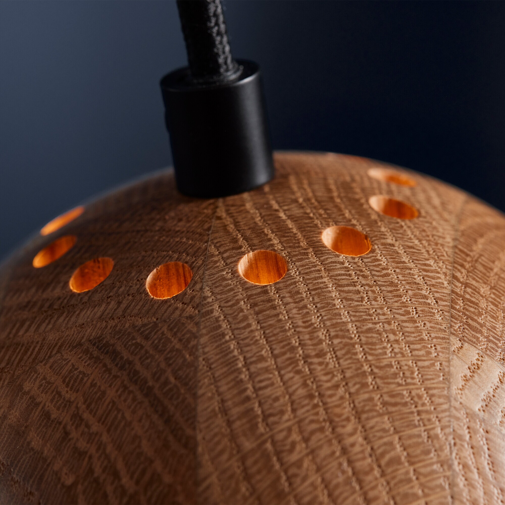 Ball Suspension Lamp Wood Ø12cm