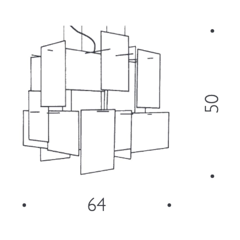 1000 Karat Blau Suspension Lamp