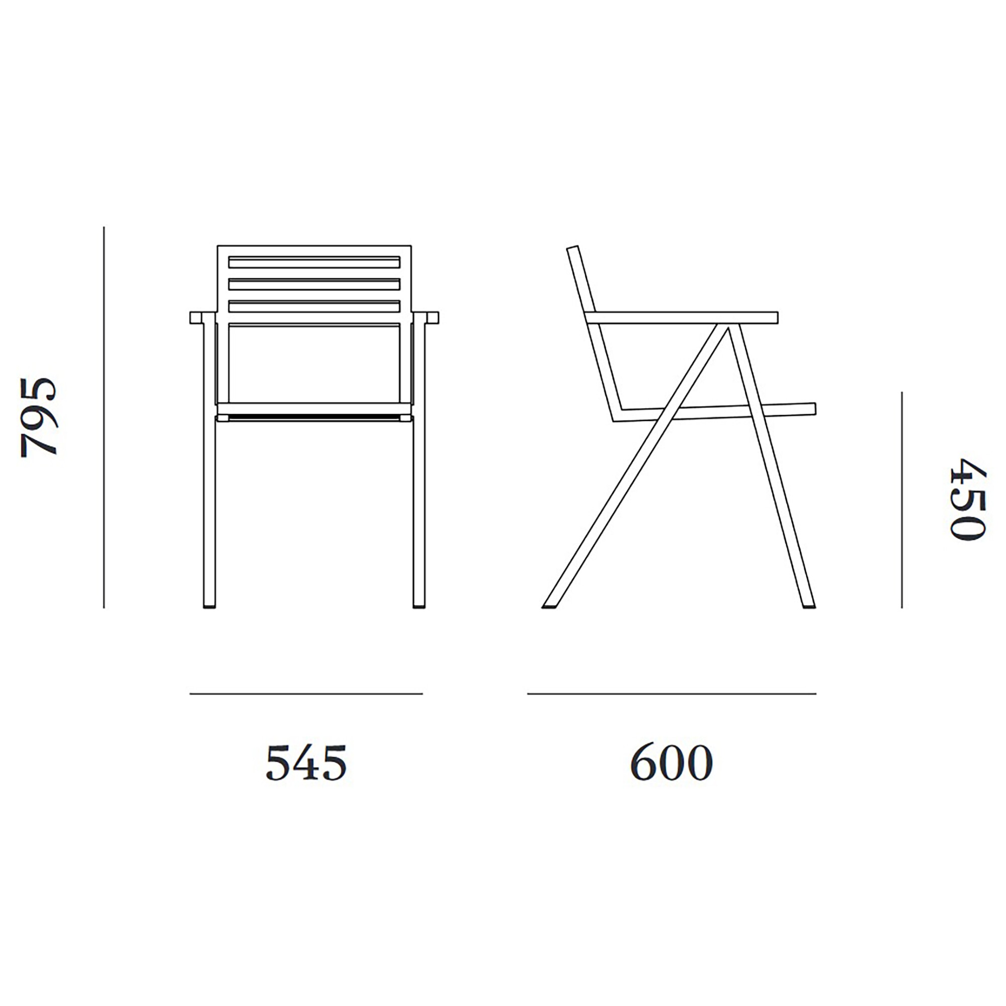 19 Outdoors Stacking Armchair