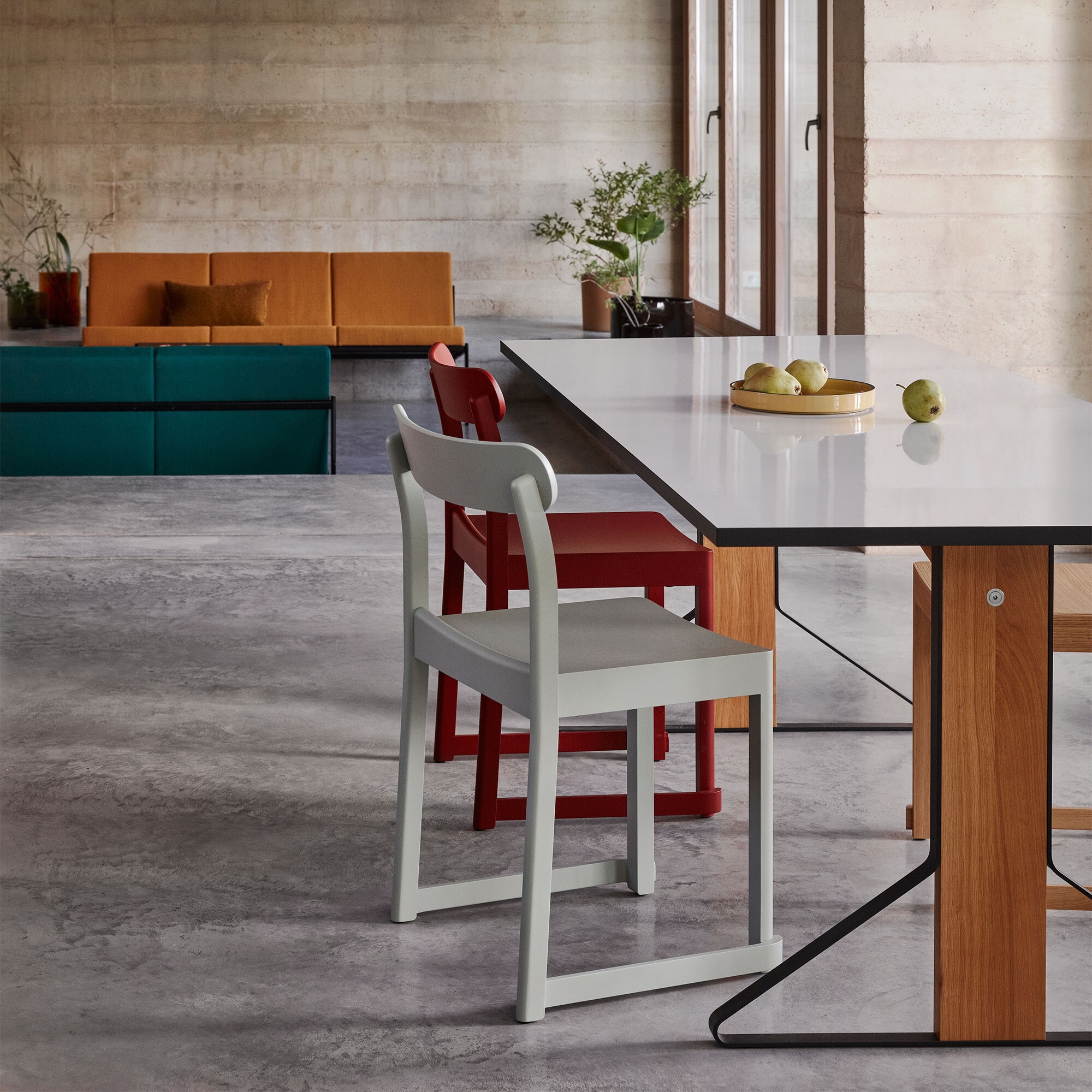 Kaari REB012 Table Clear Lacquered Oak 160x80cm