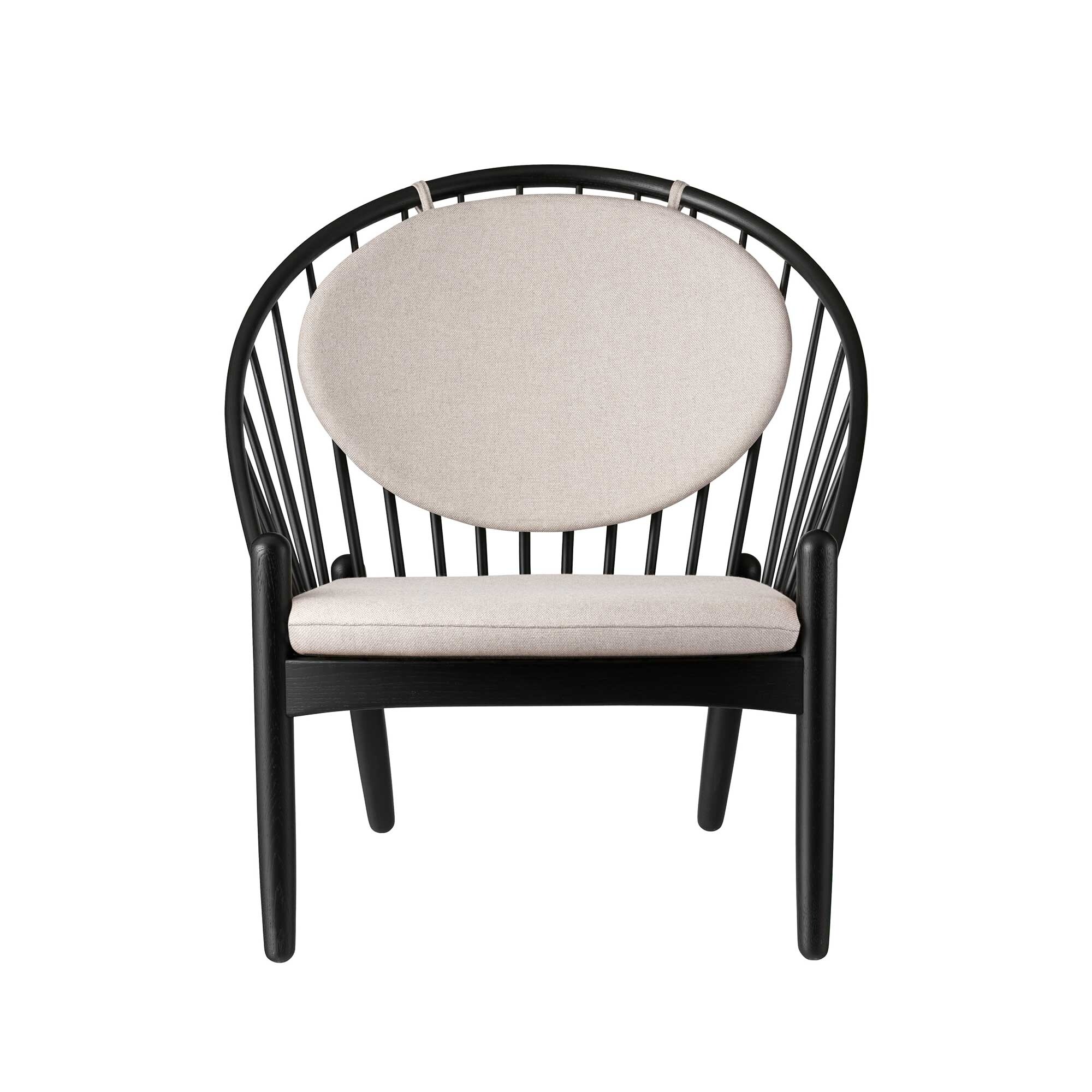 J166 Jørna Armchair Fabric Black Base