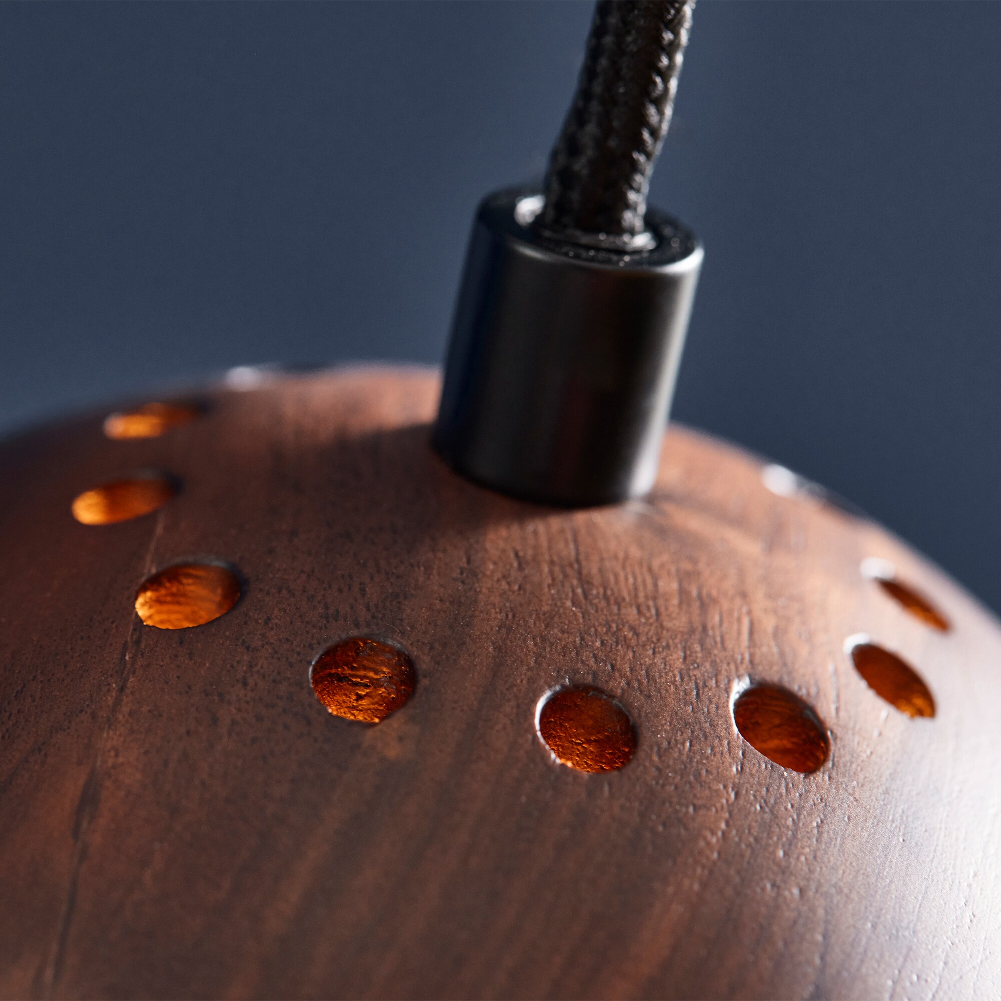 Ball Suspension Lamp Wood Ø12cm