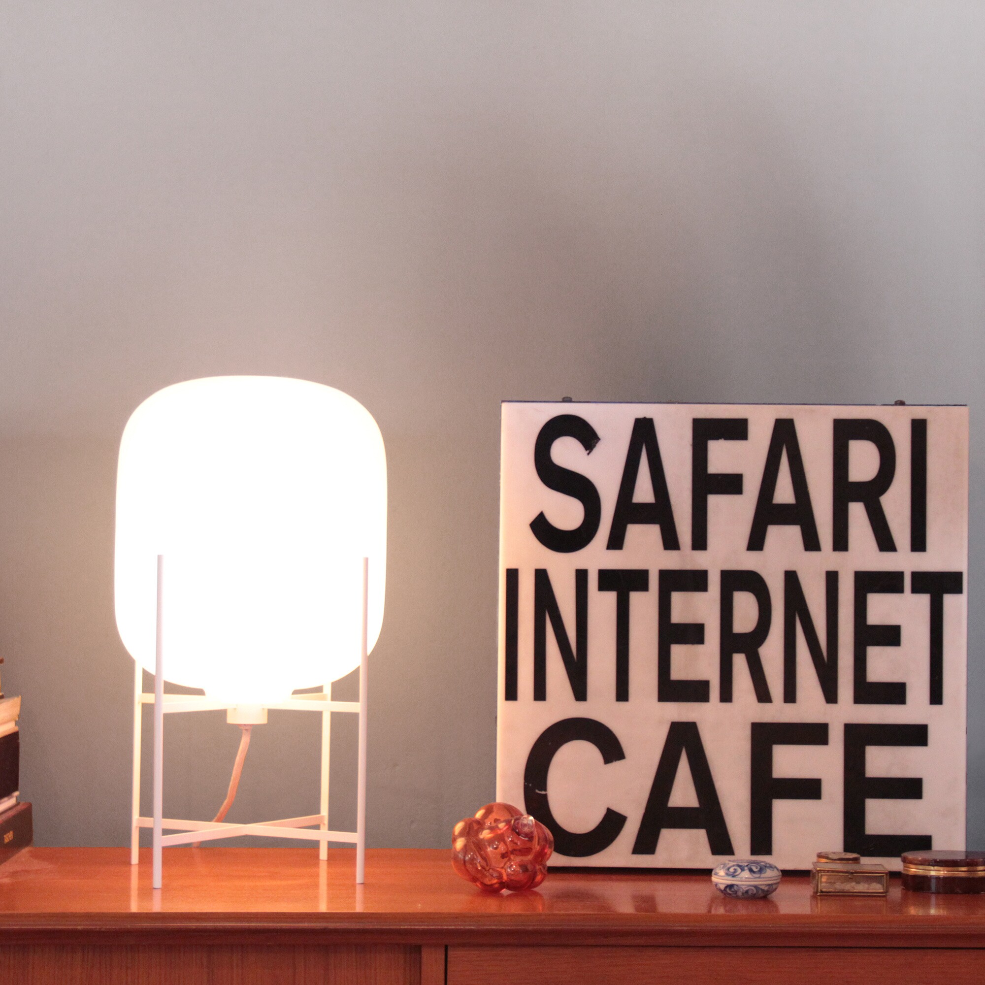 Oda Small Table Lamp Frame White