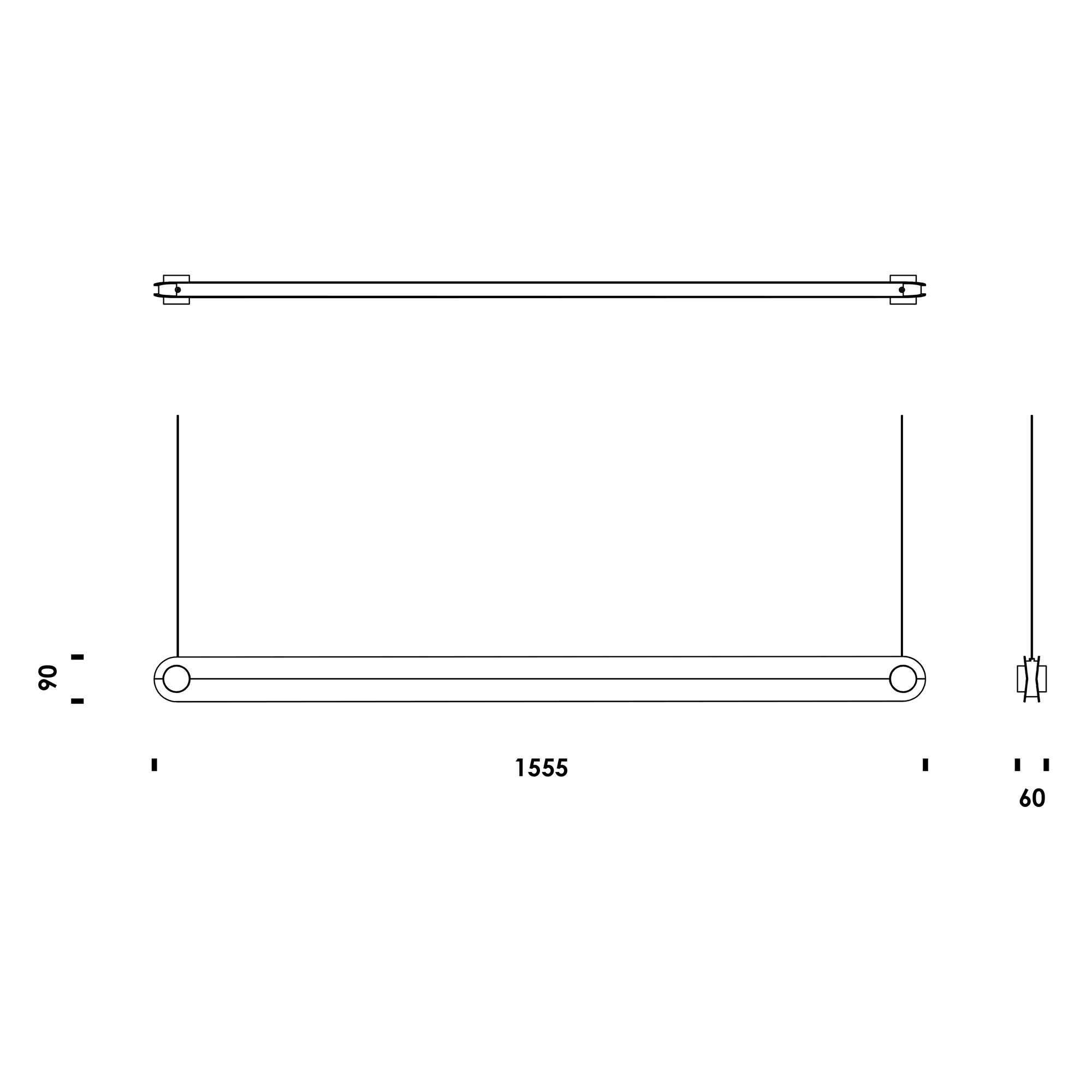 Dim Linear LED Suspension Lamp