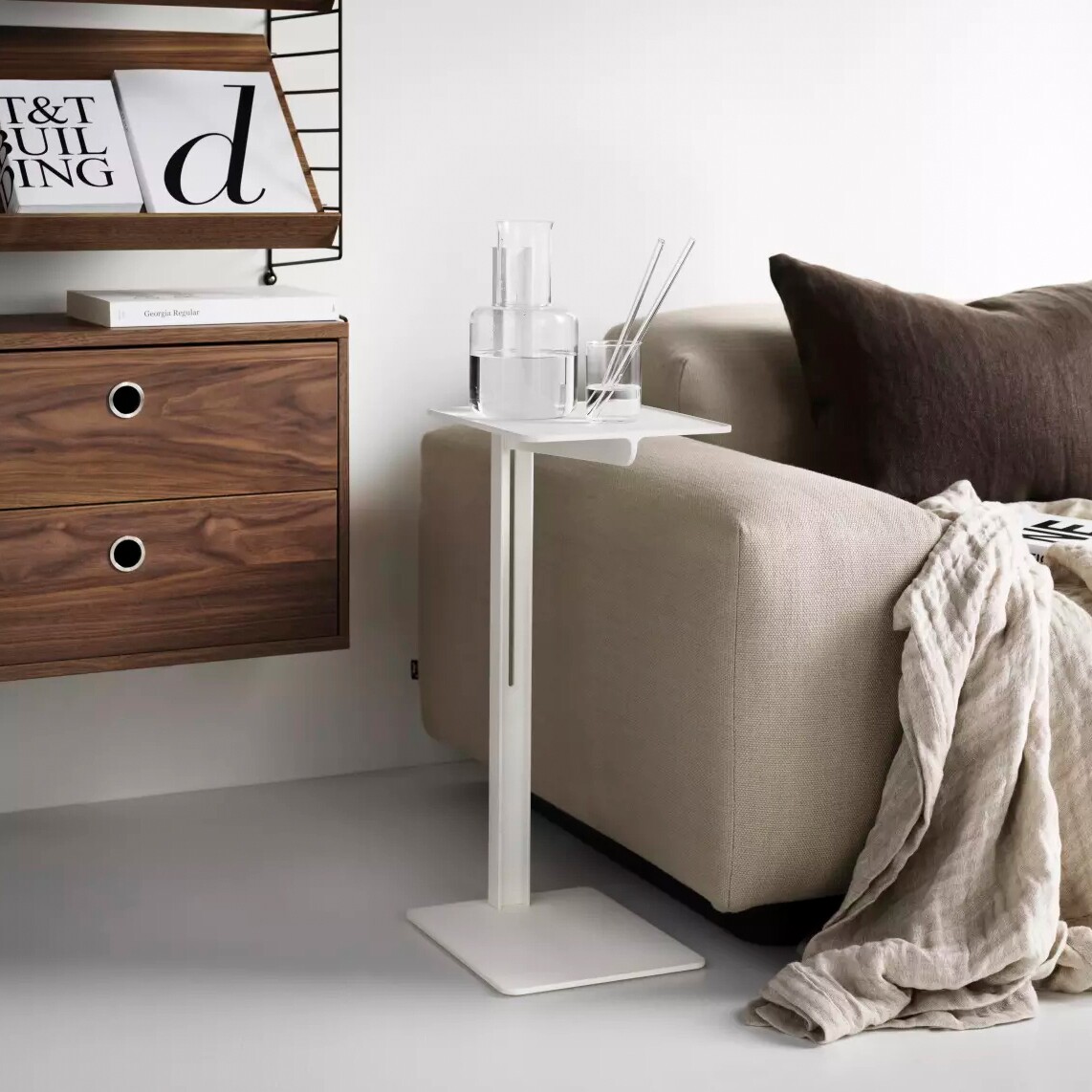 Museum Side Table Height Adjustable