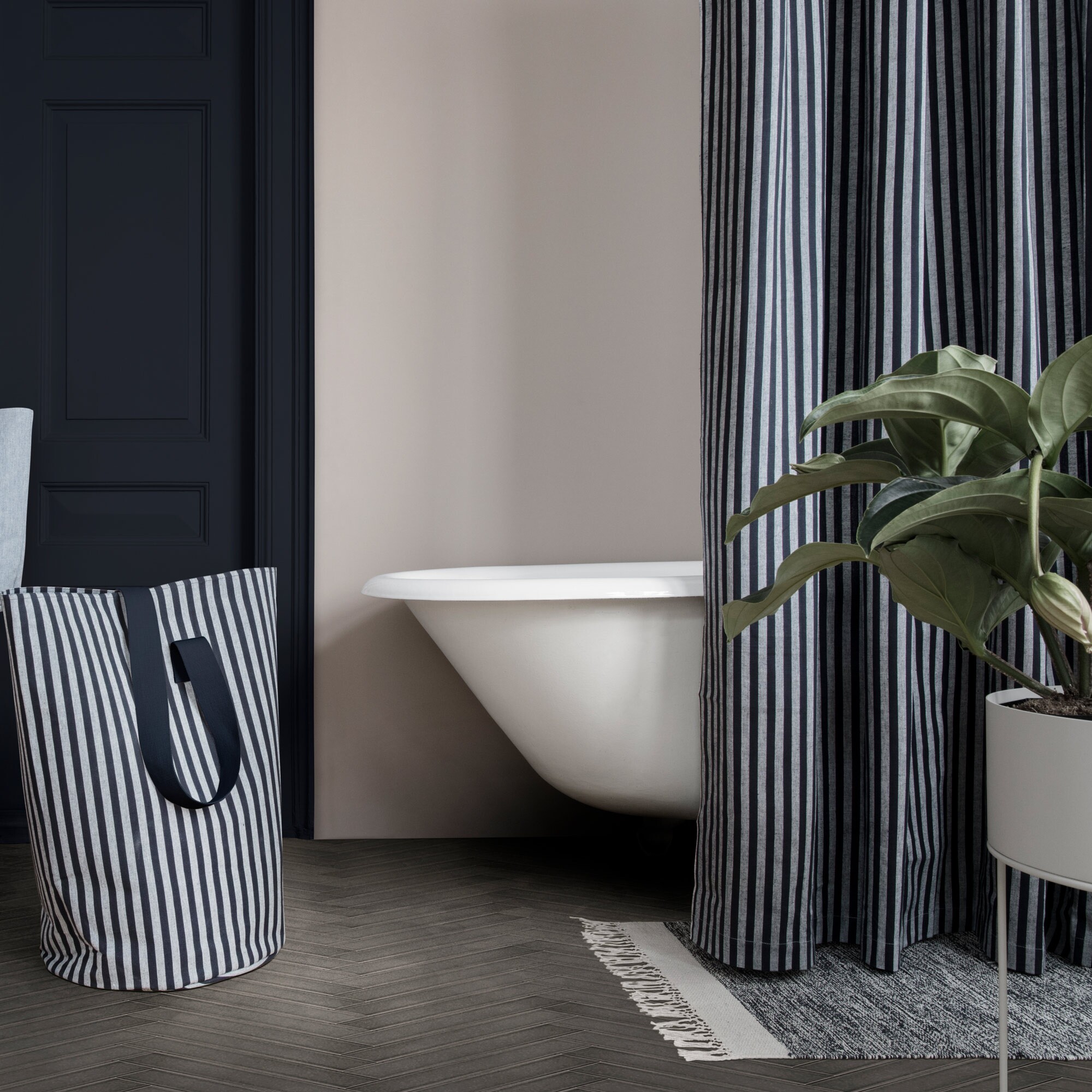 Chambray Shower Curtain