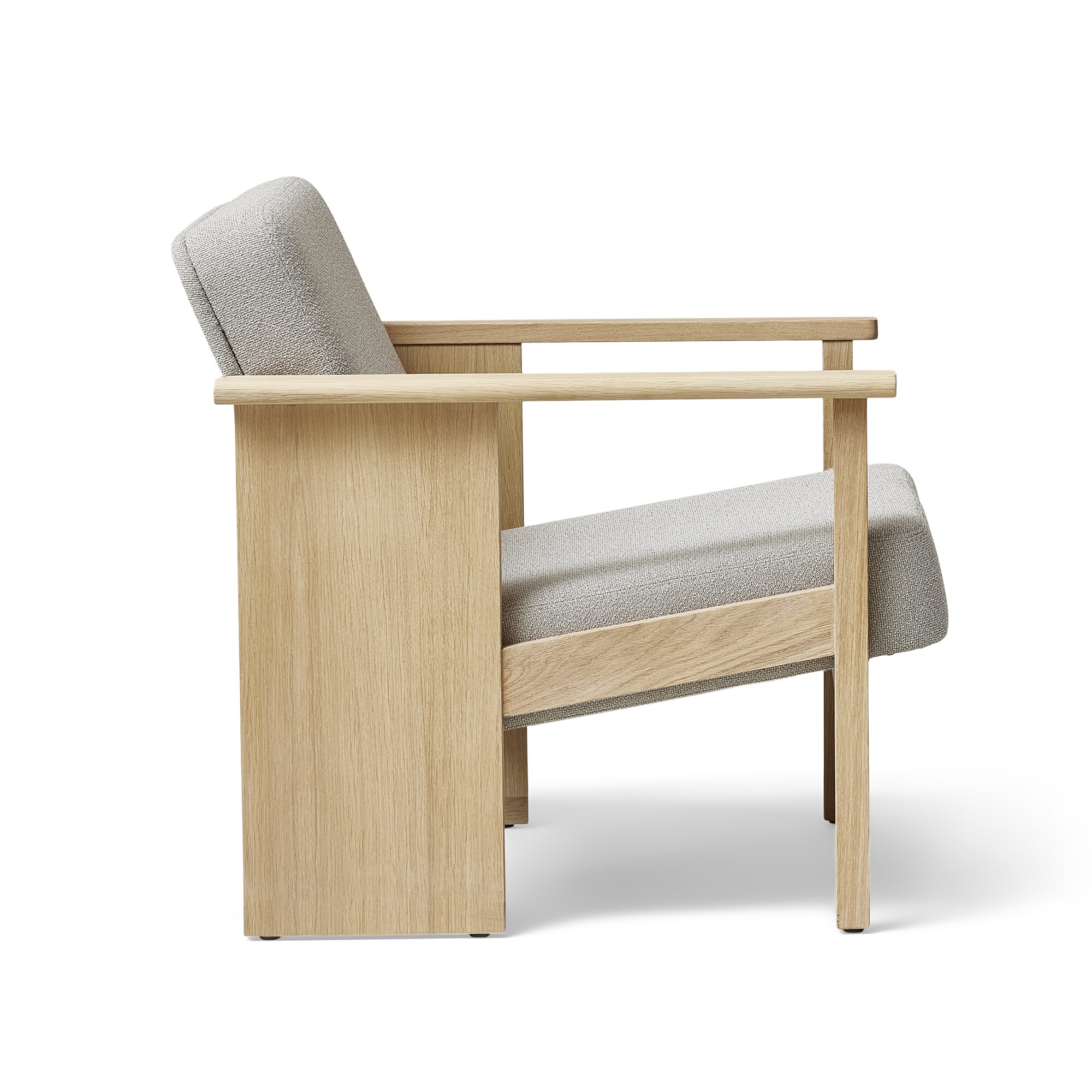 Block Lounge Chair Oak White Oiled