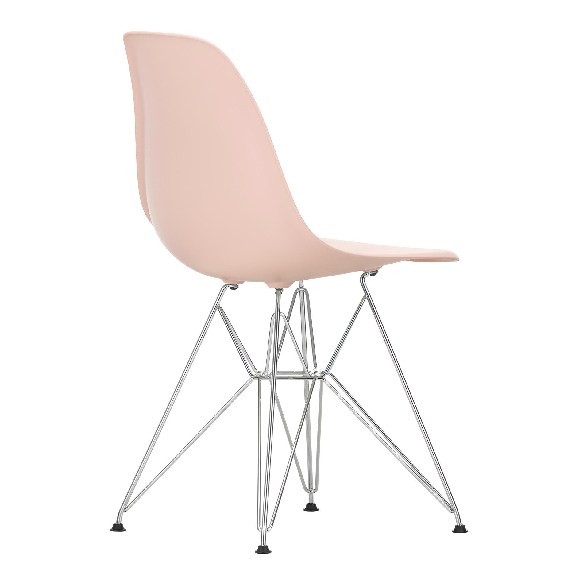 Eames Plastic Side Chair DSR RE Chromed Base
