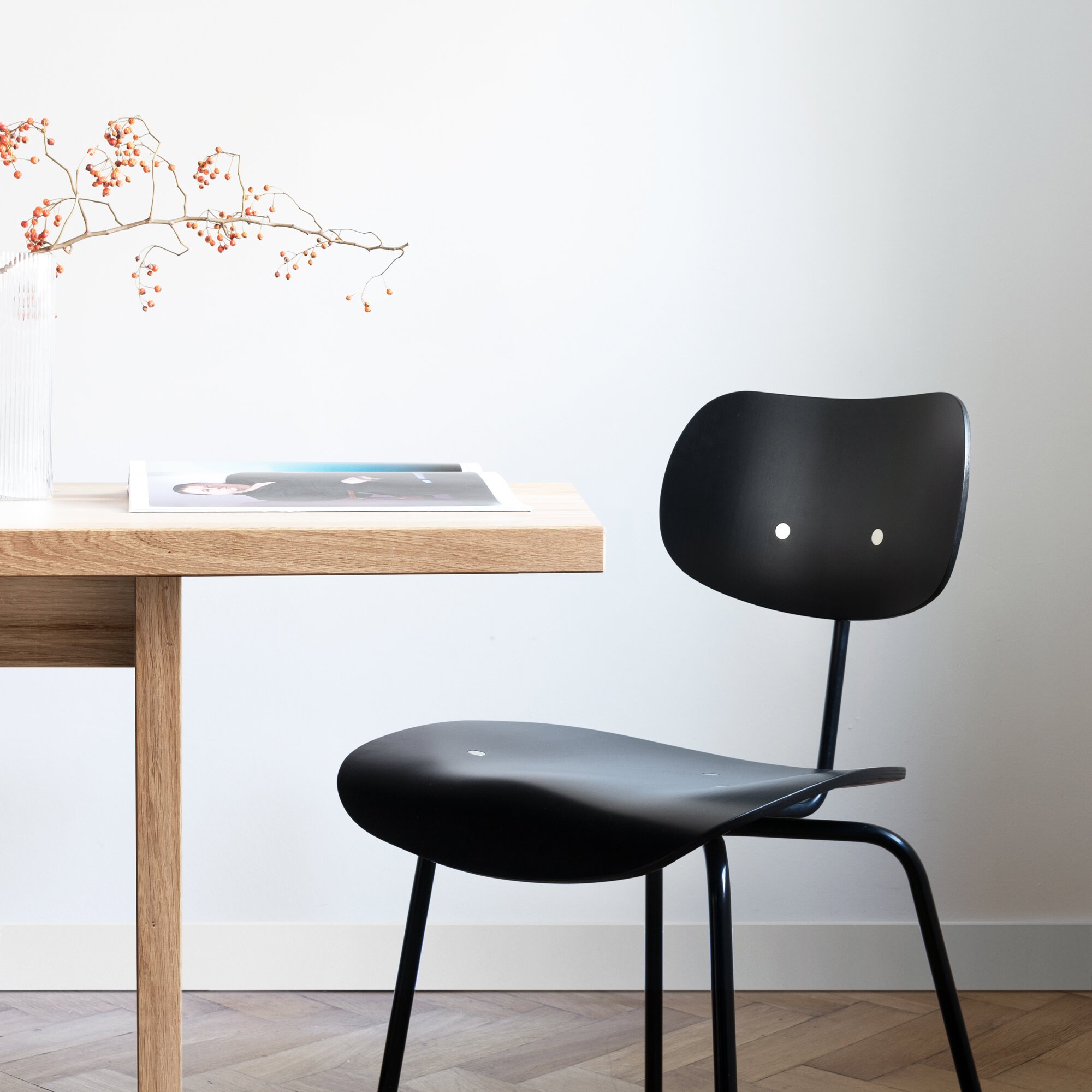 Eiermann Chair SE 68 Frame Black