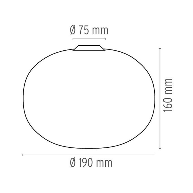Glo-Ball C/W Zero Wall/Ceiling Lamp