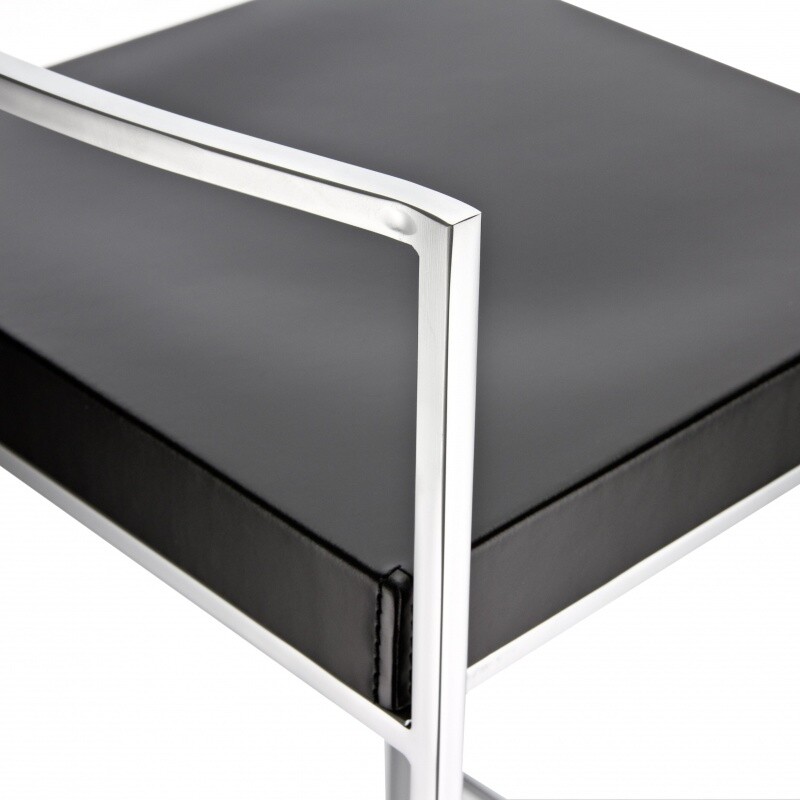 Cubo S62 Bar Stool Seat Leather H75cm