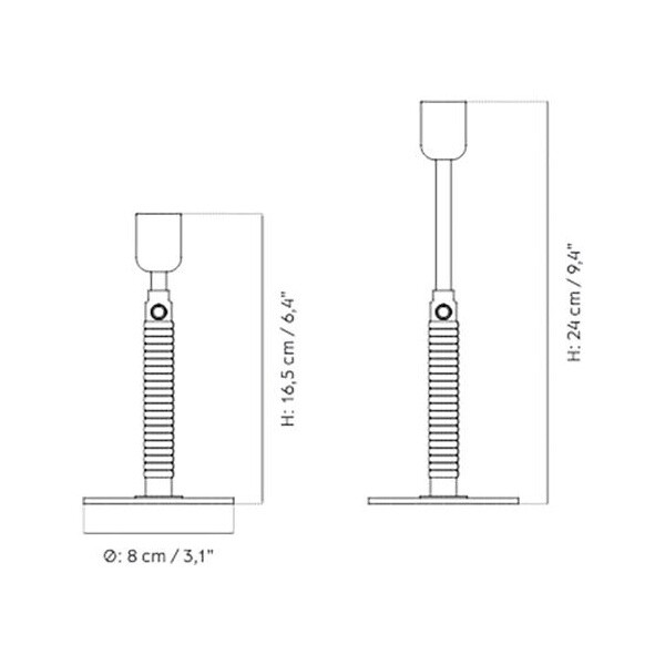 Duca Candle Holder Brass