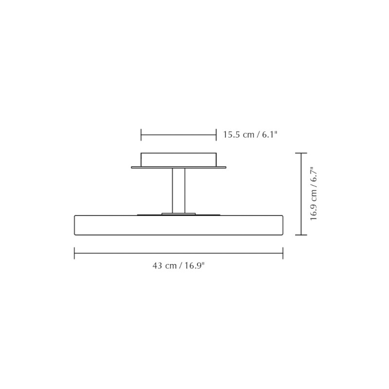 Asteria Up LED Ceiling Lamp M