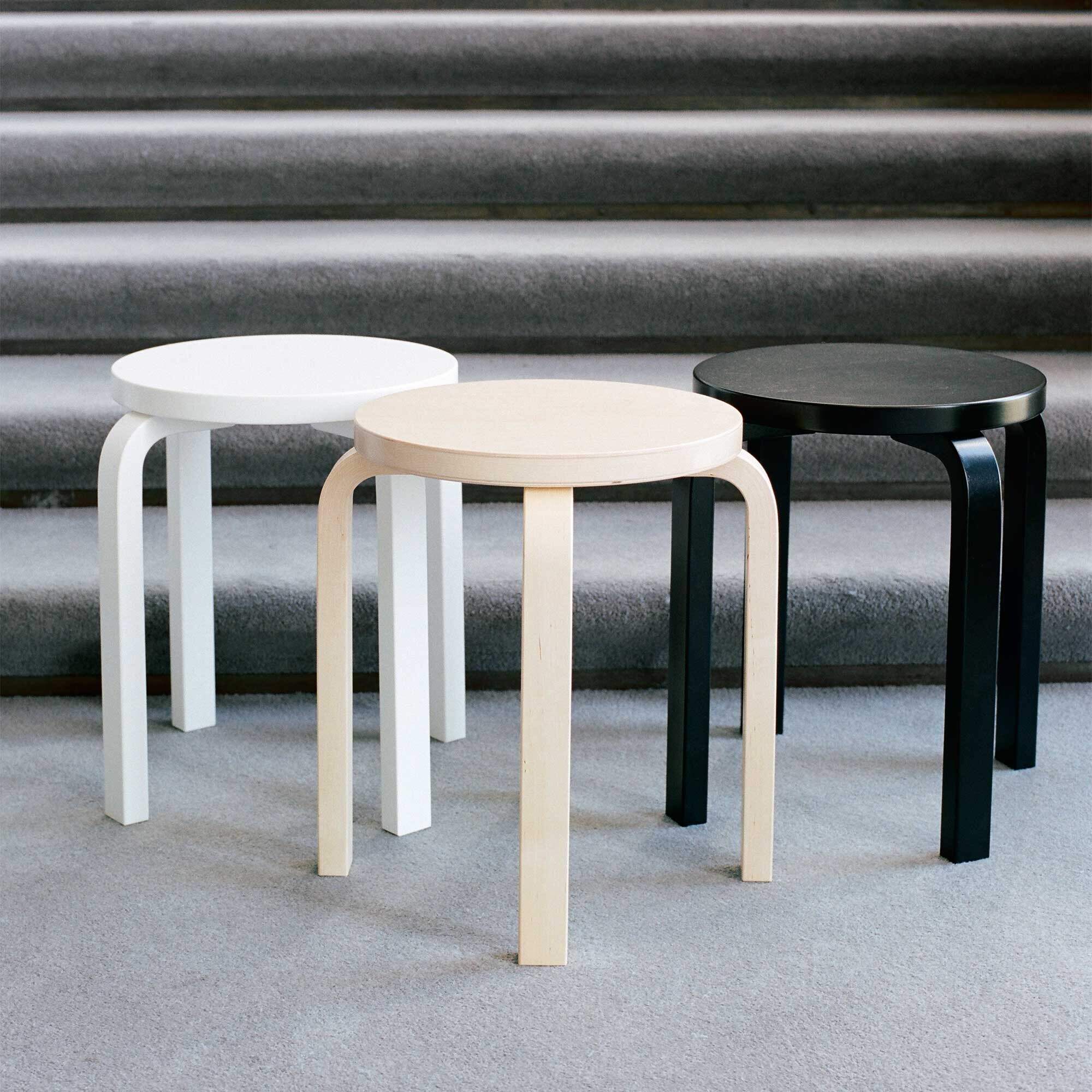 E60 Stool Lacquered Base