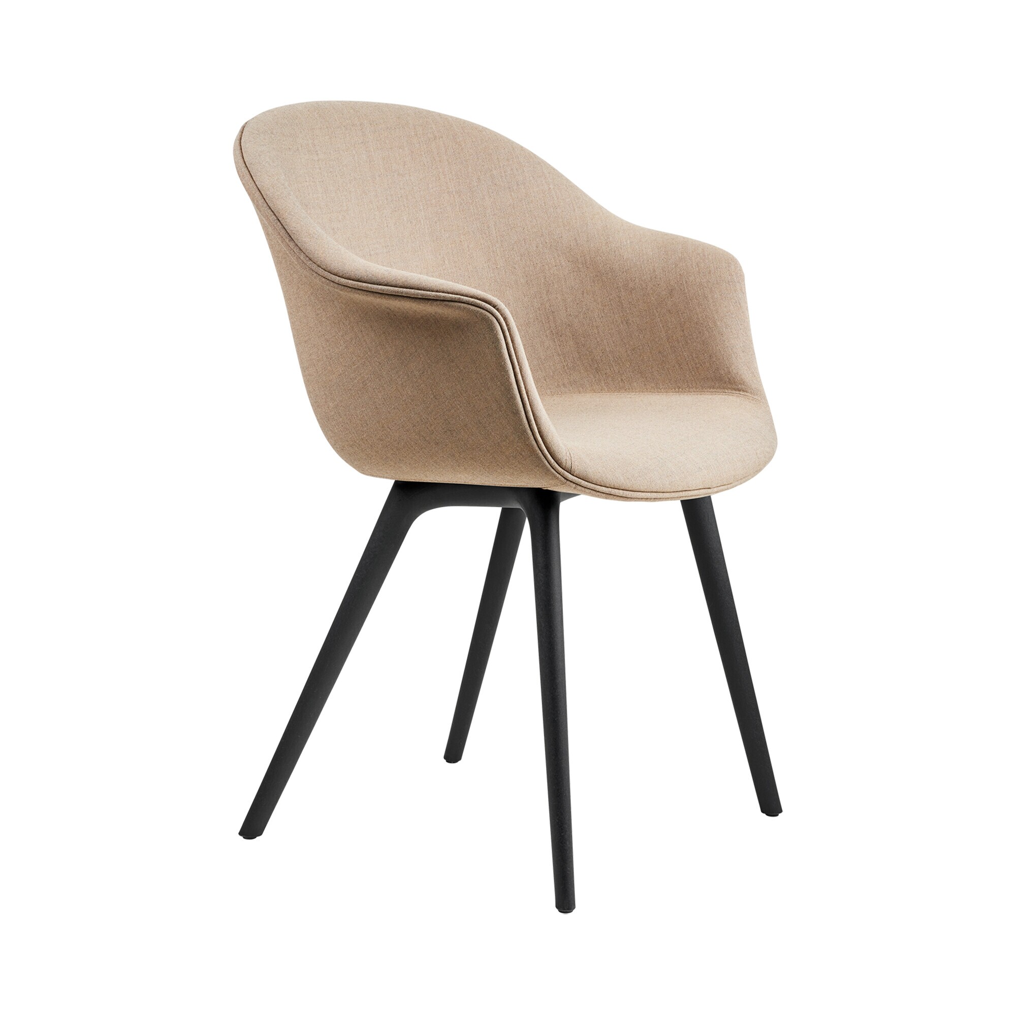 Bat Dining Chair Fully Upholstered Base Plastic