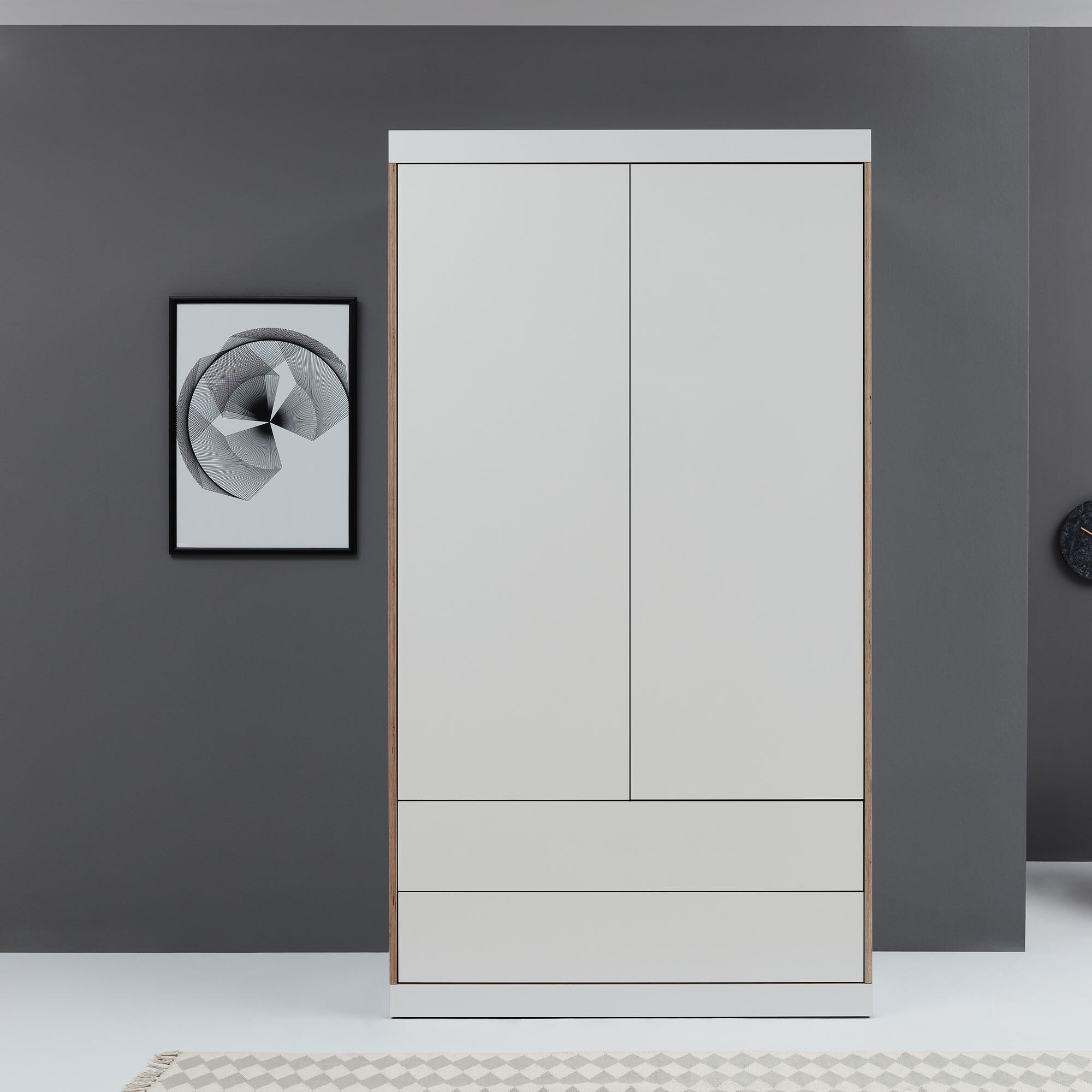 Flai Wardrobe with two Doors and Drawers