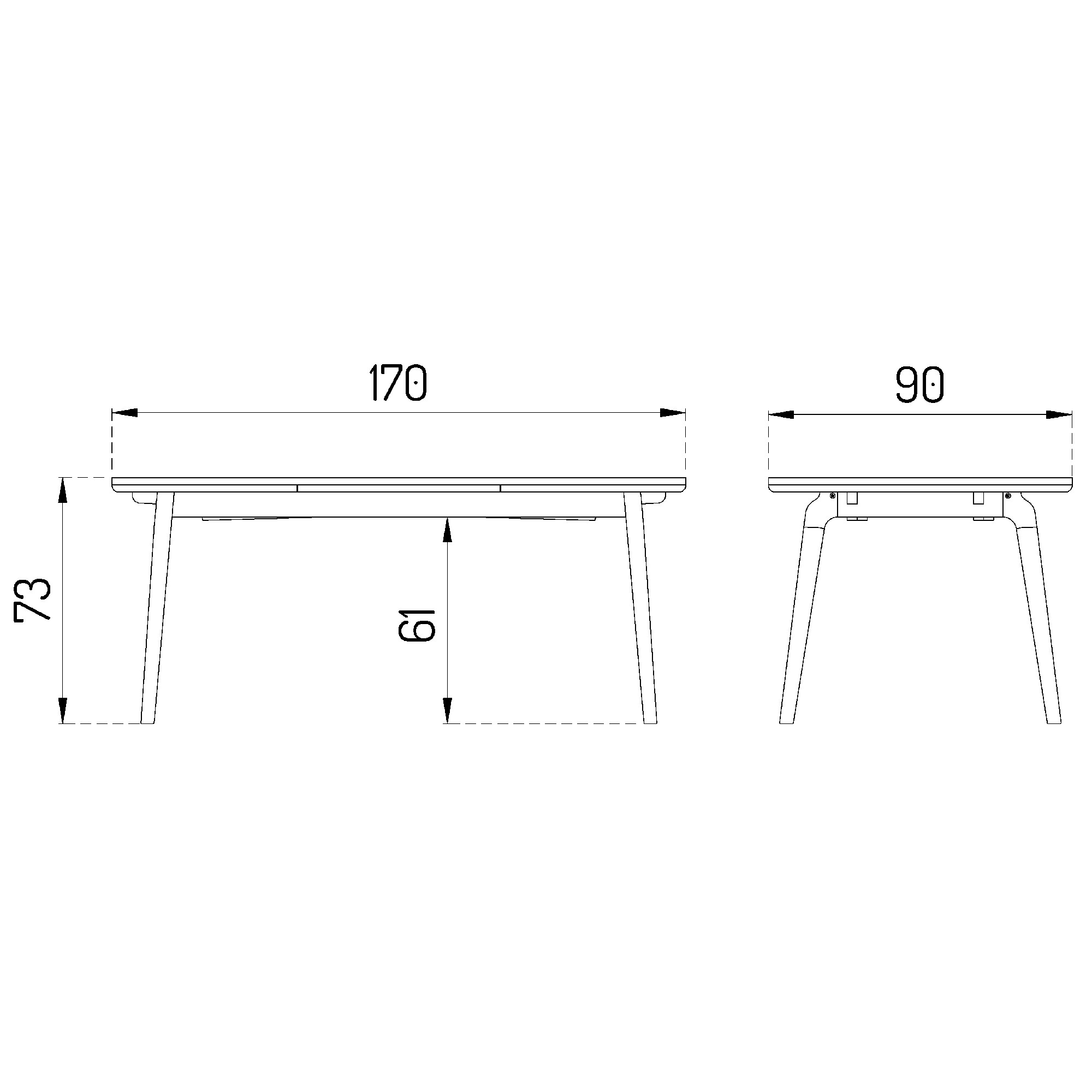 C65 Åstrup Dining Table 170x90cm