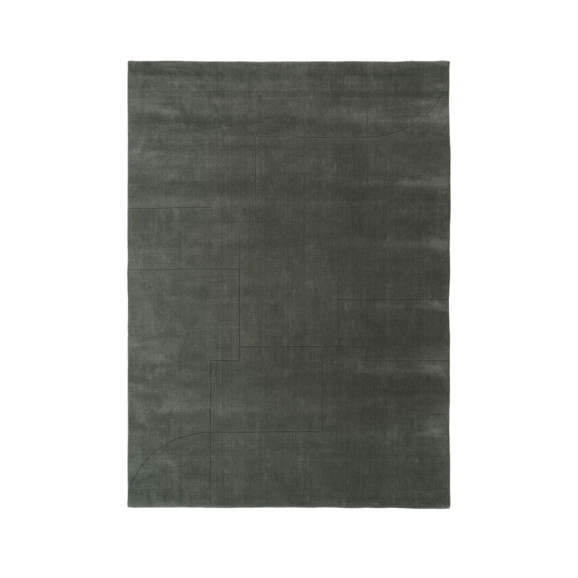 Geometric Maze Wool Rug 170x240cm