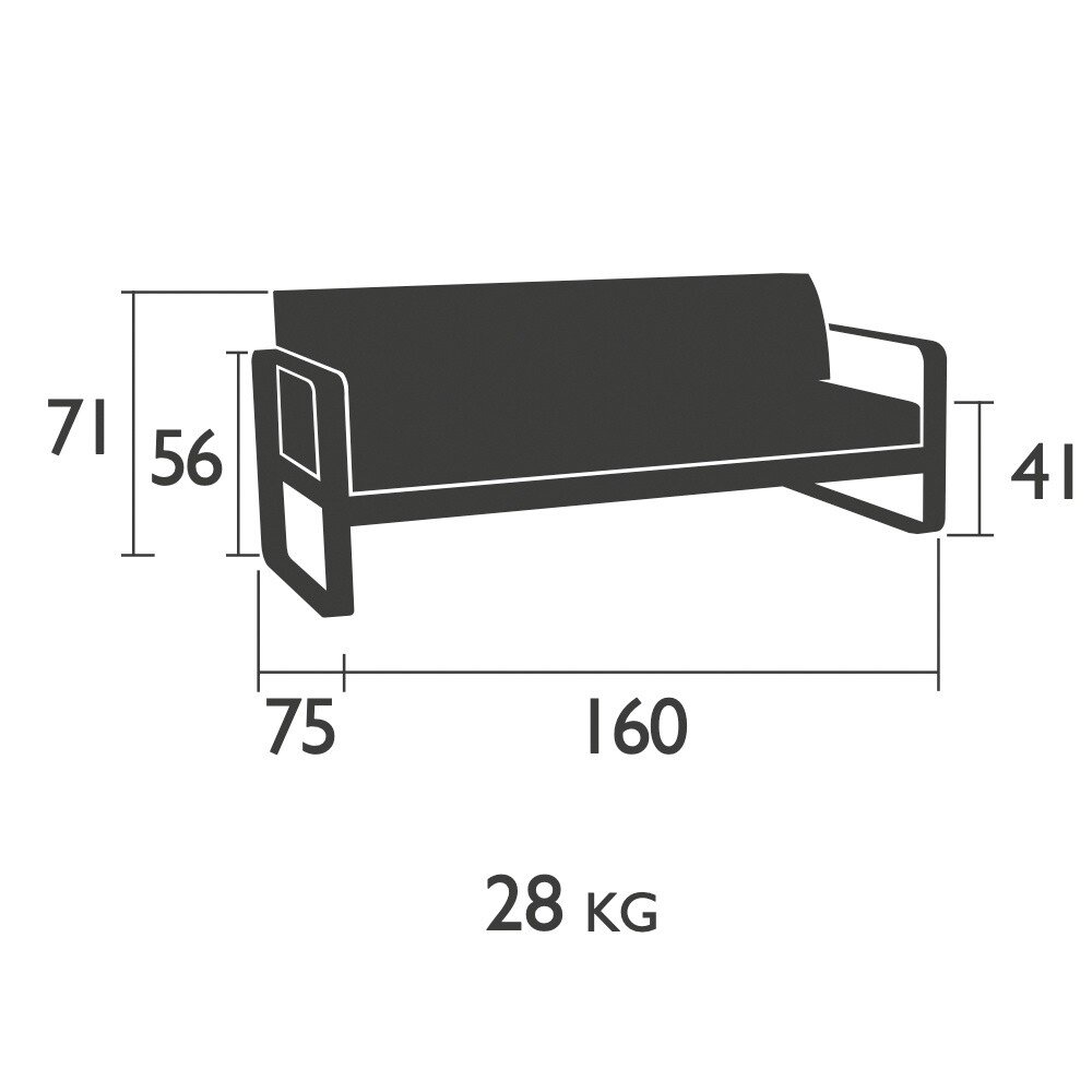 Bellevie Outdoor Sofa 2 Seater