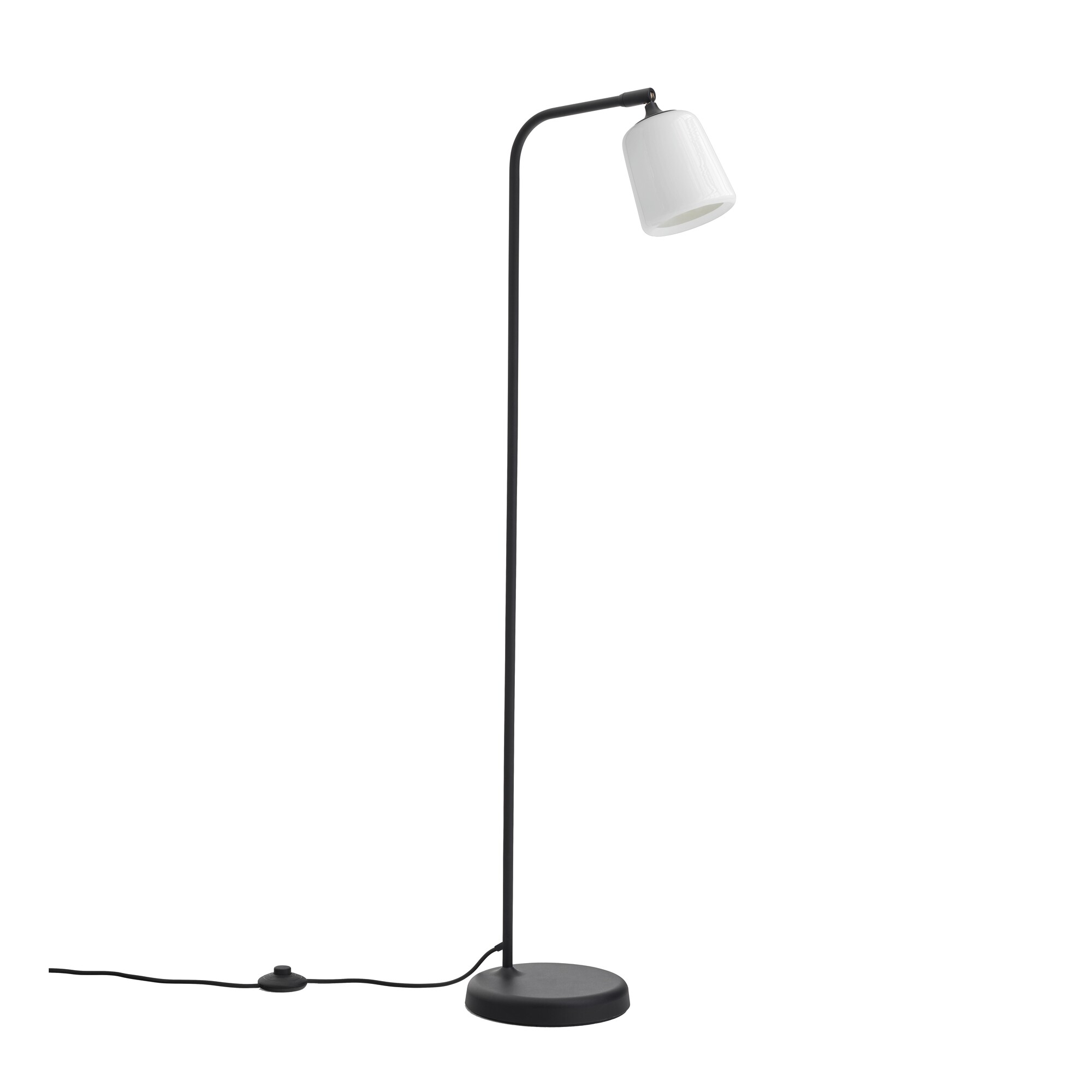 Material Floor Lamp Opal Glass