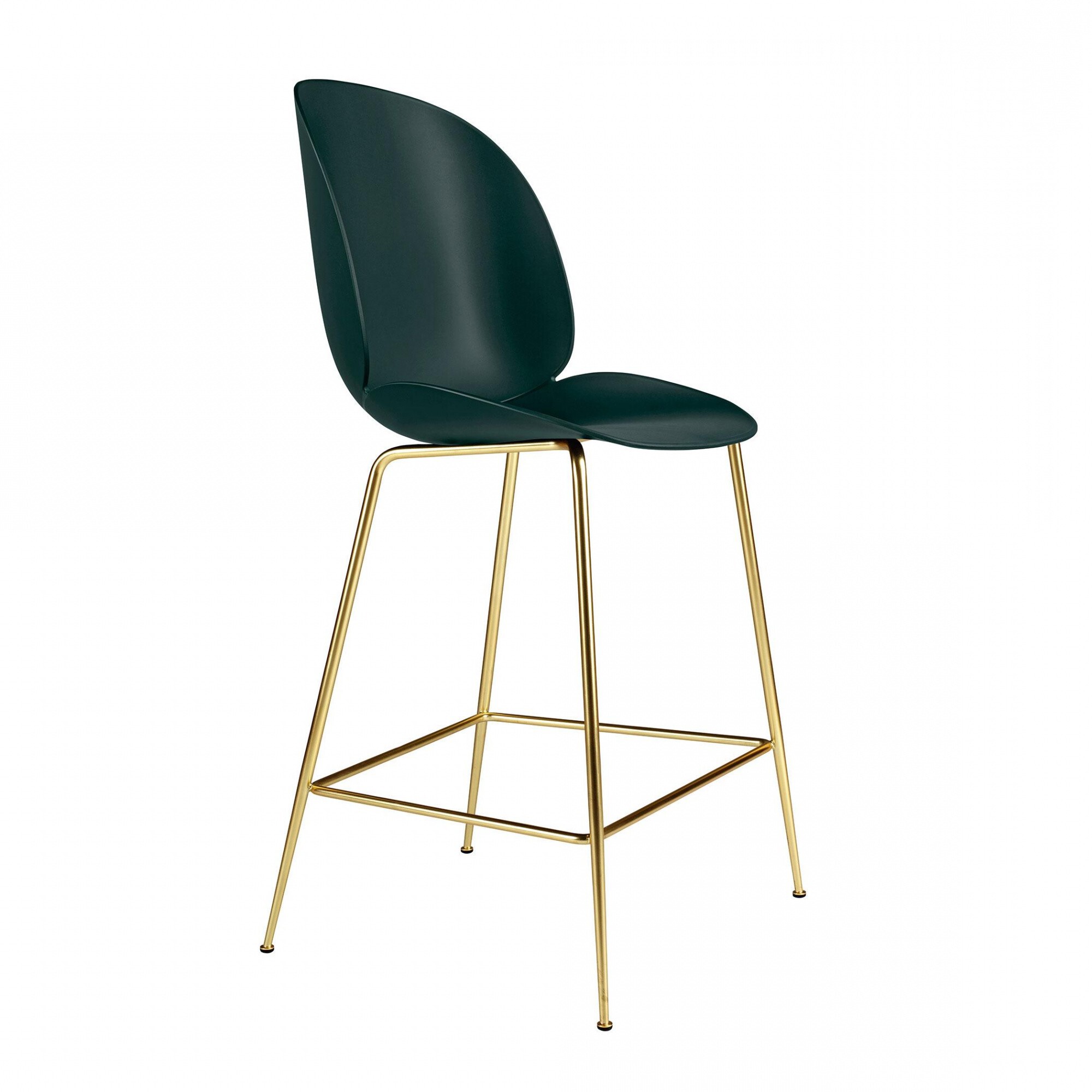Beetle Bar Stool Frame Brass 108cm