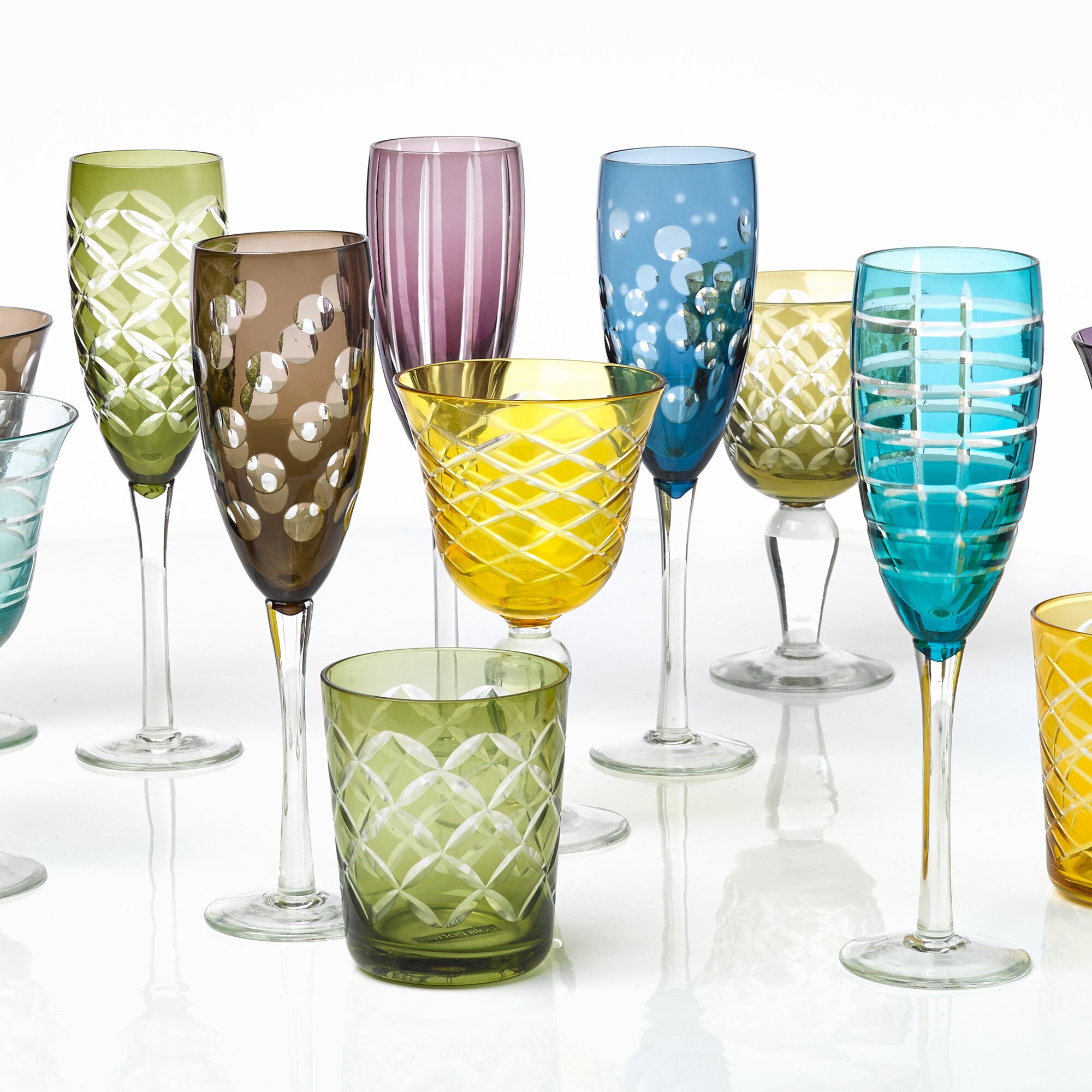 Cuttings Champagne Glass Set of 6 H 14,5cm