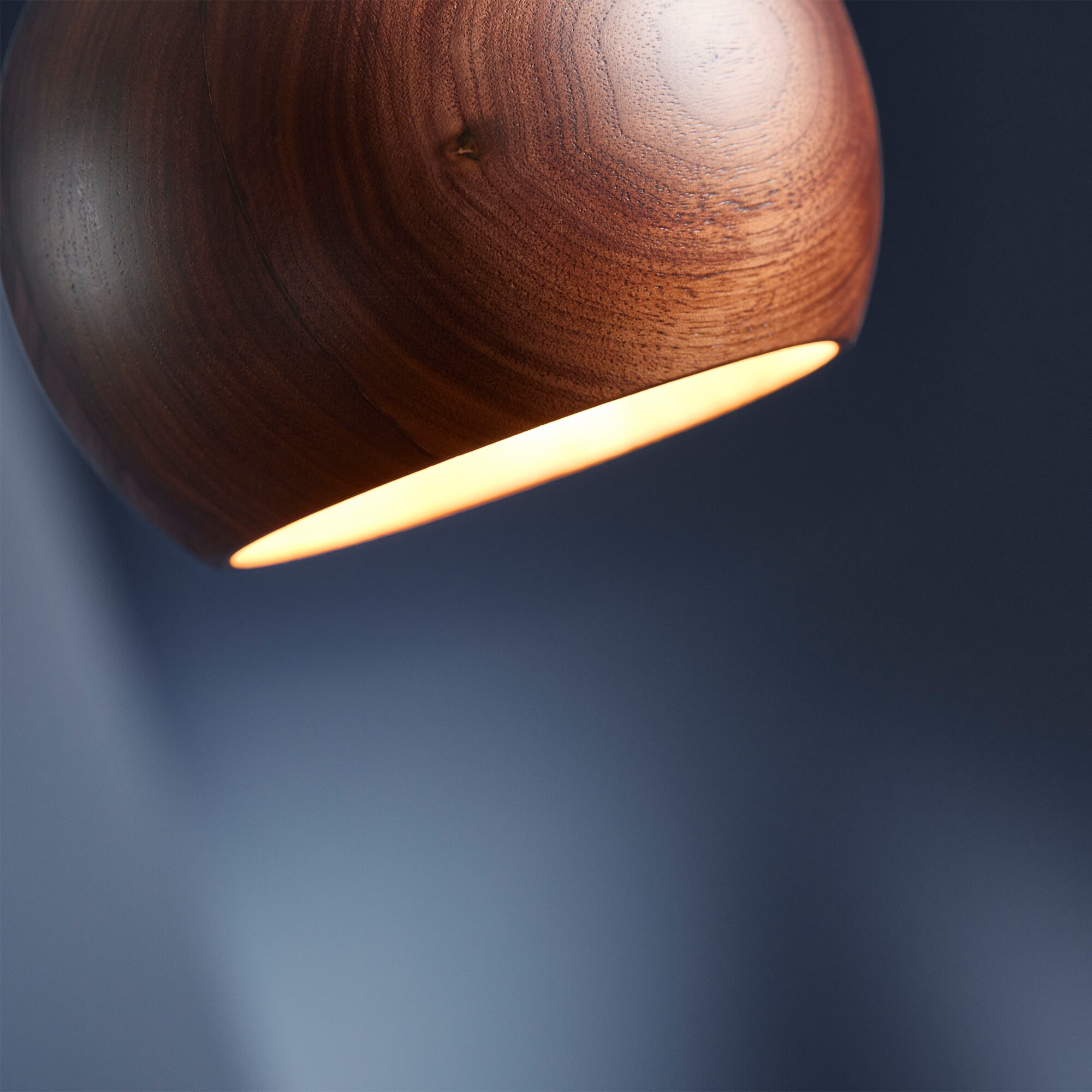 Ball Suspension Lamp Wood Ø12cm