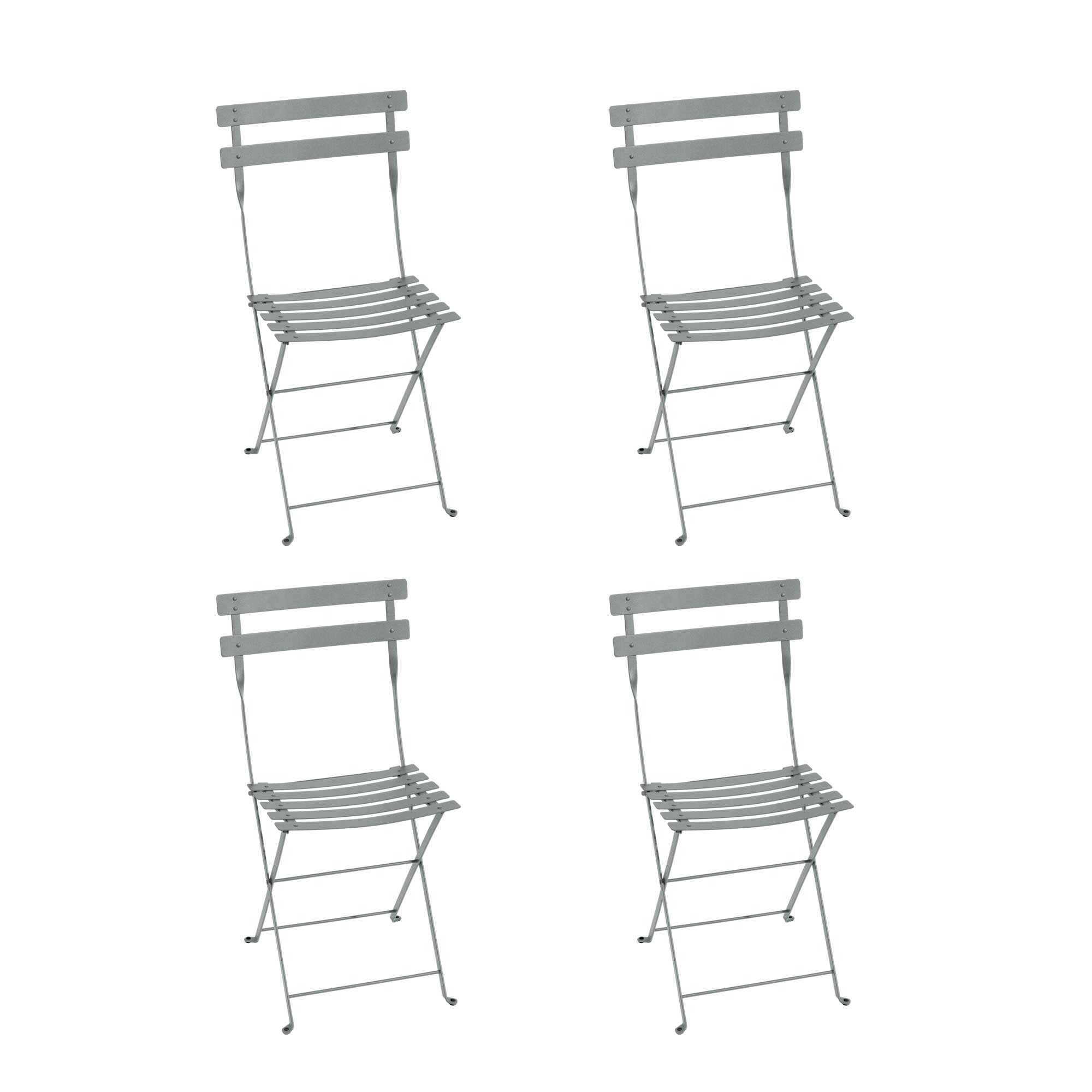 Bistro Metall Folding Chair Set of 4