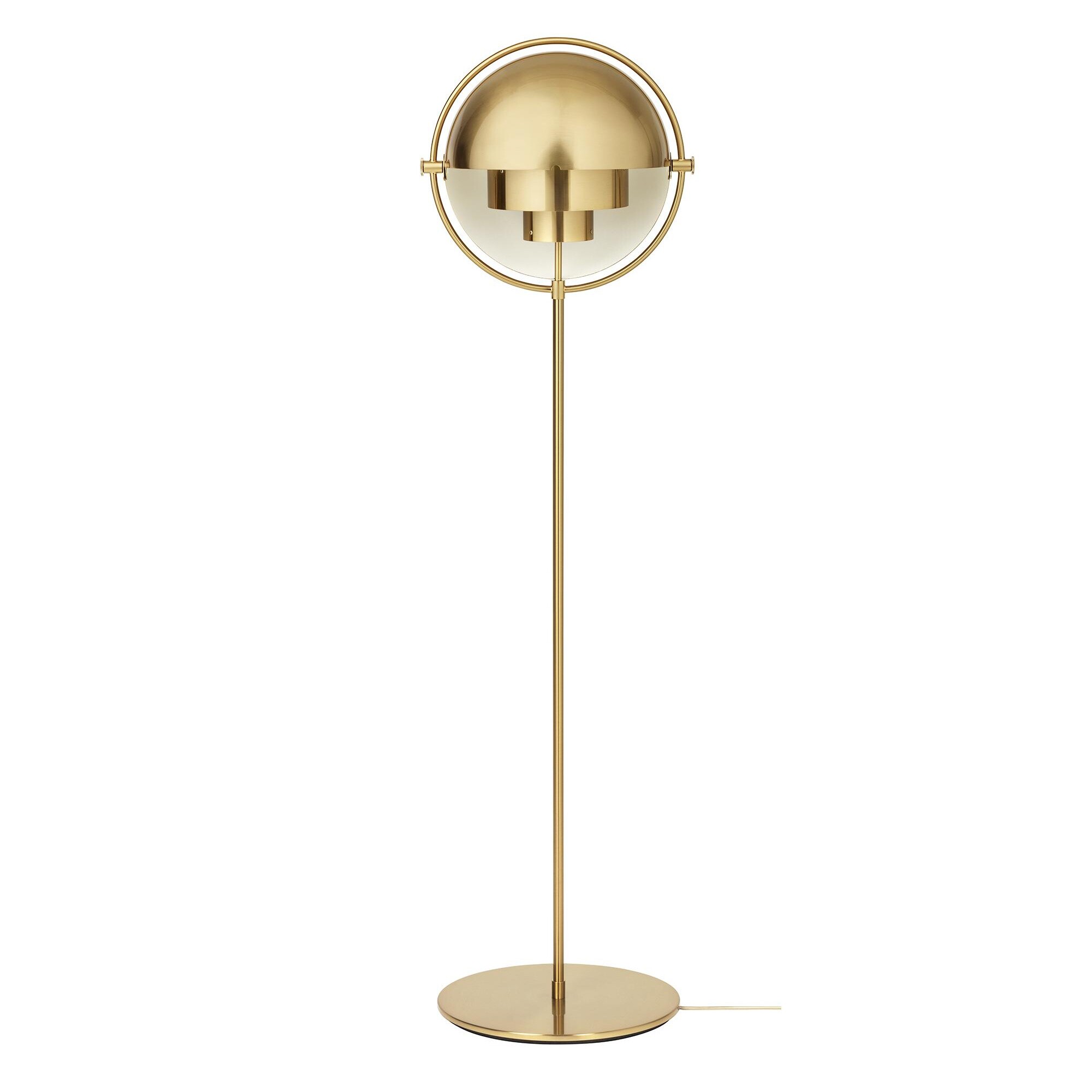 Multi-Lite Floor Lamp Frame Shiny Brass