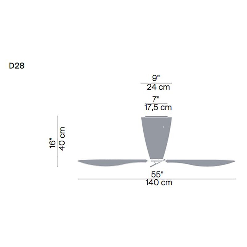 Blow D28 Ventilator and Ceiling Lamp