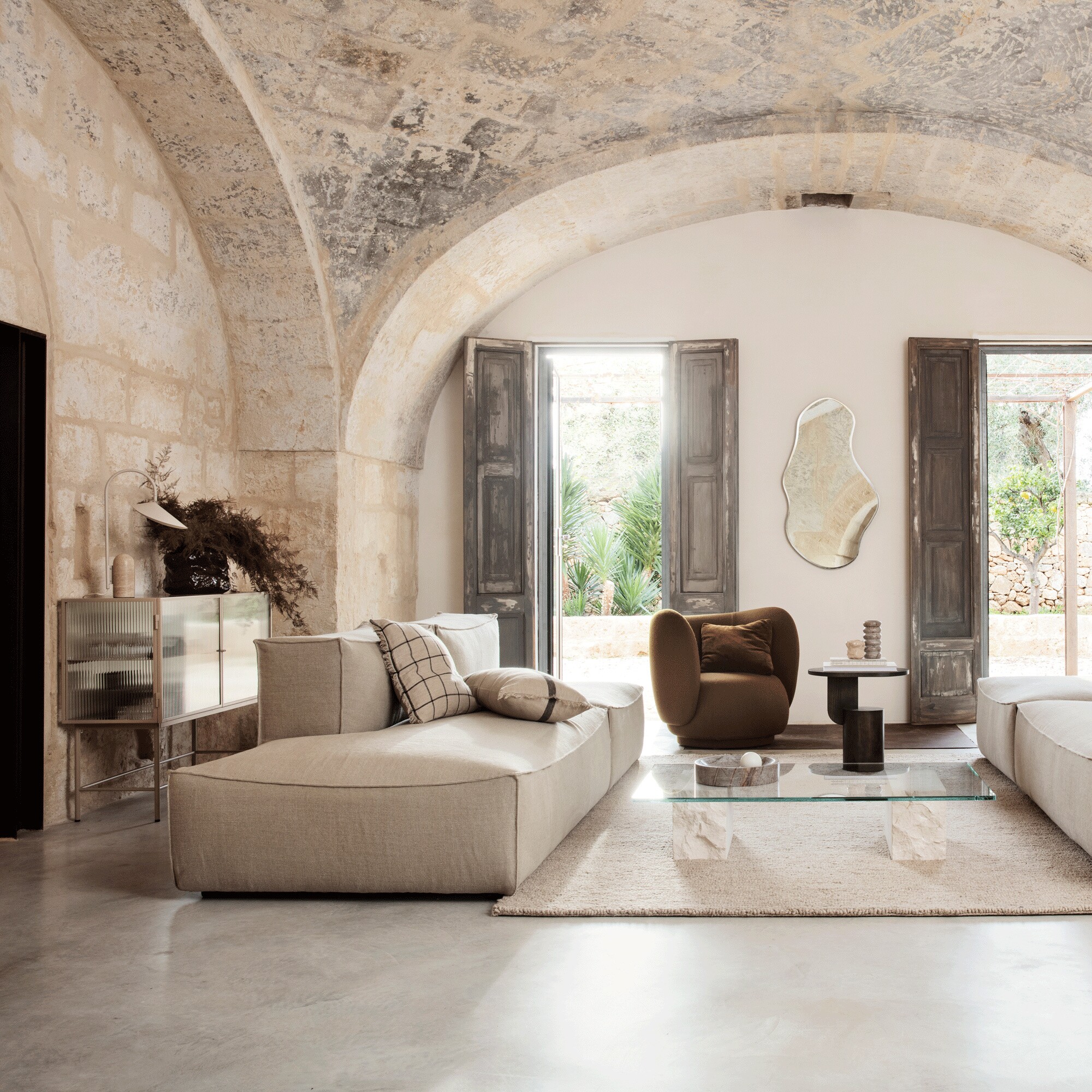 Haze Sideboard Reeded Glass