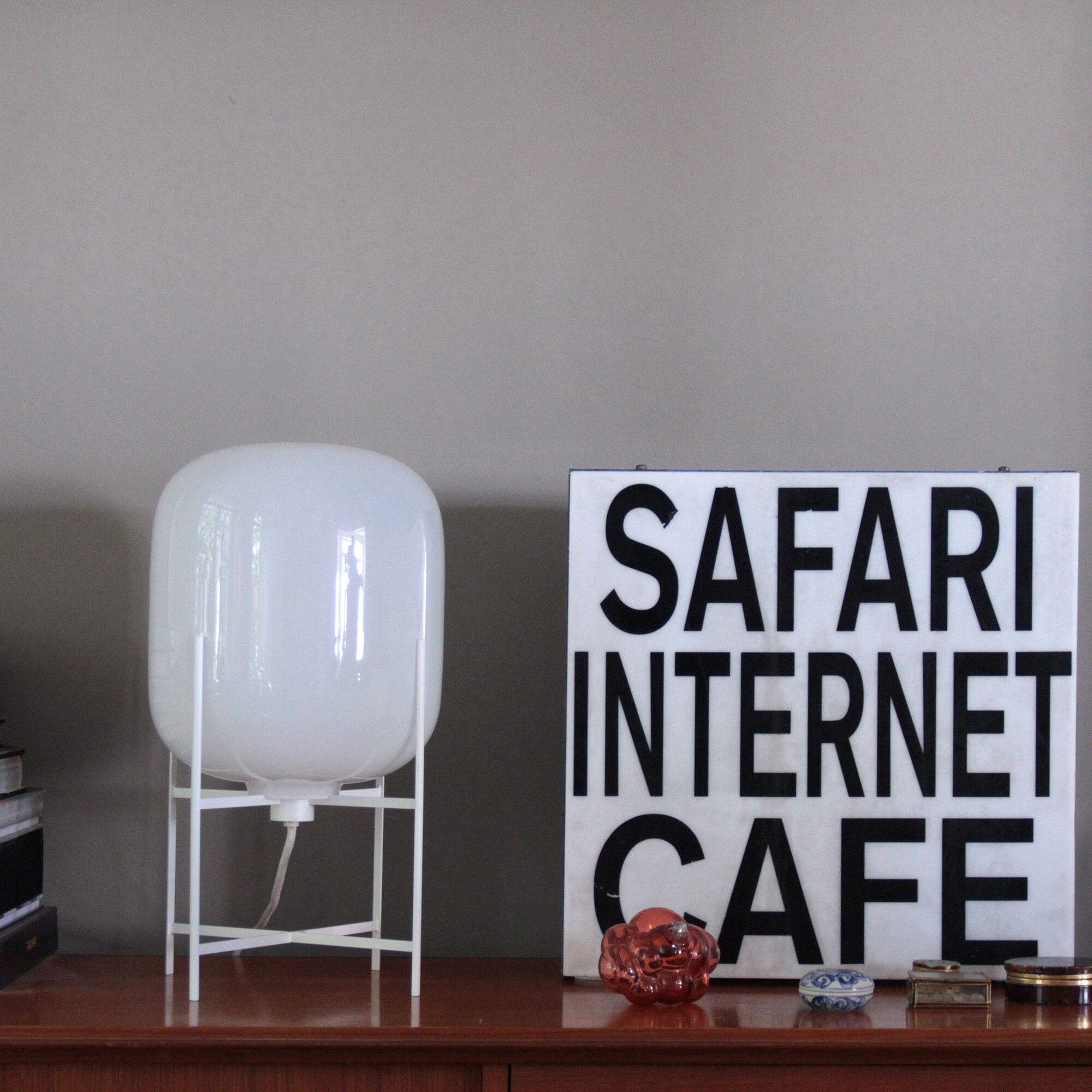 Oda Small Table Lamp Frame White