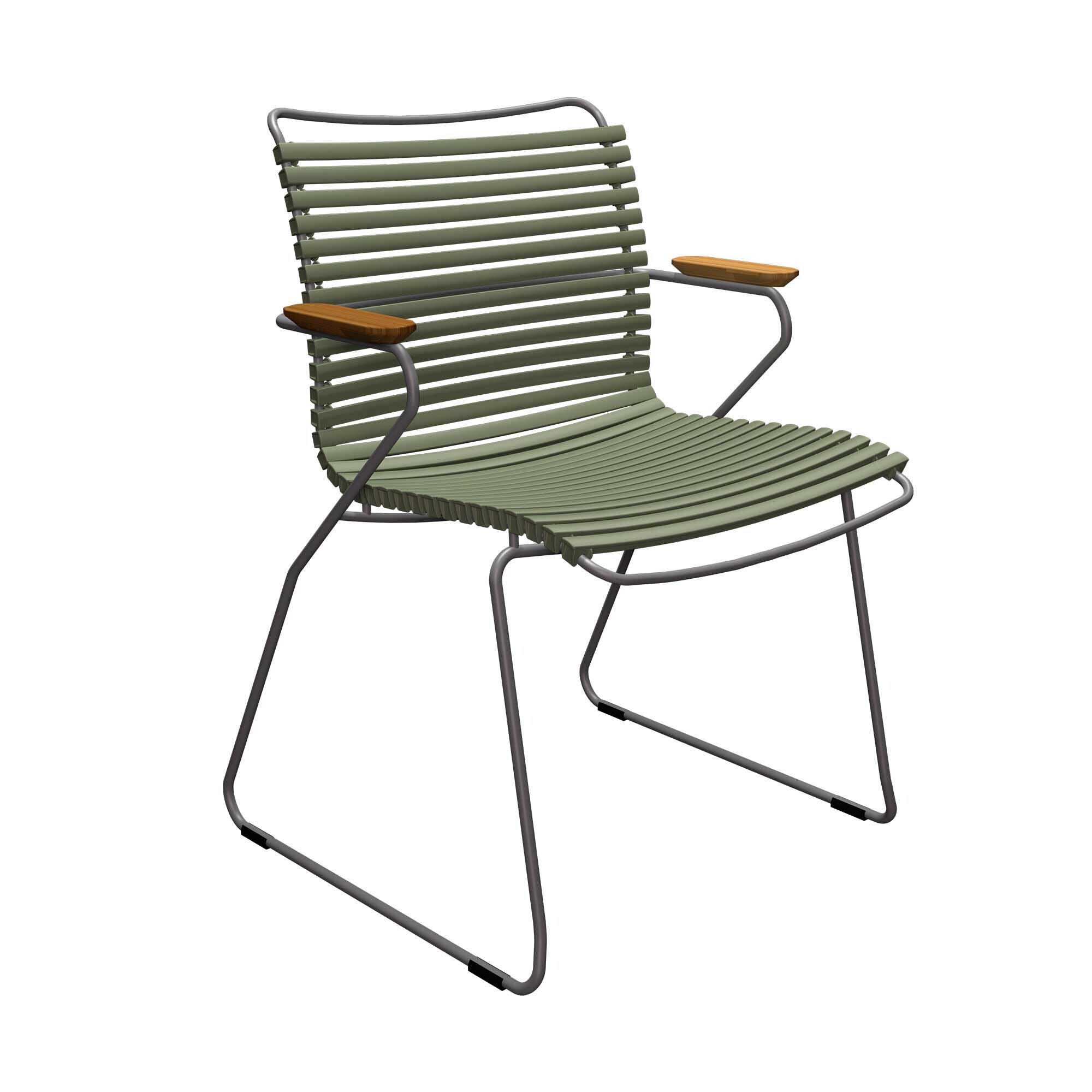 Click Outdoor Armchair with Low Backrest