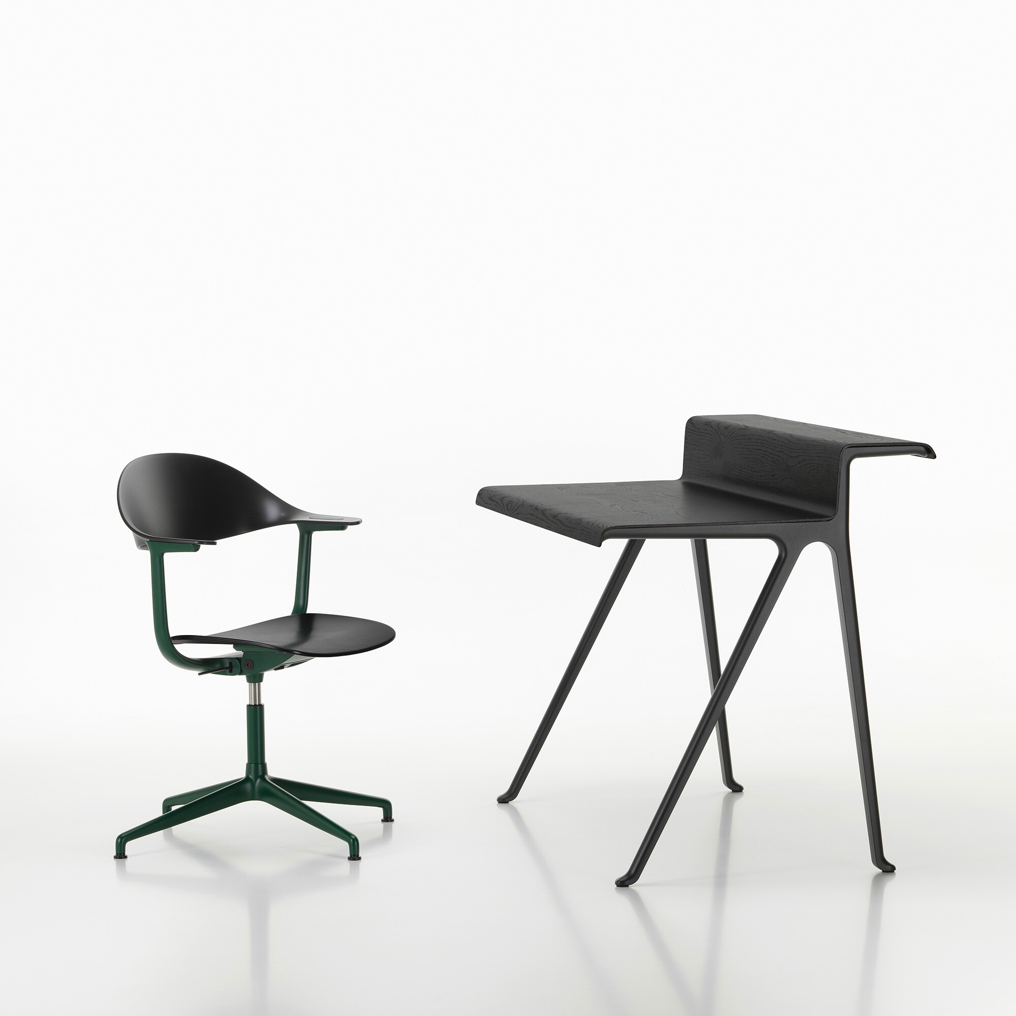 Courier Desk Deep Black Base