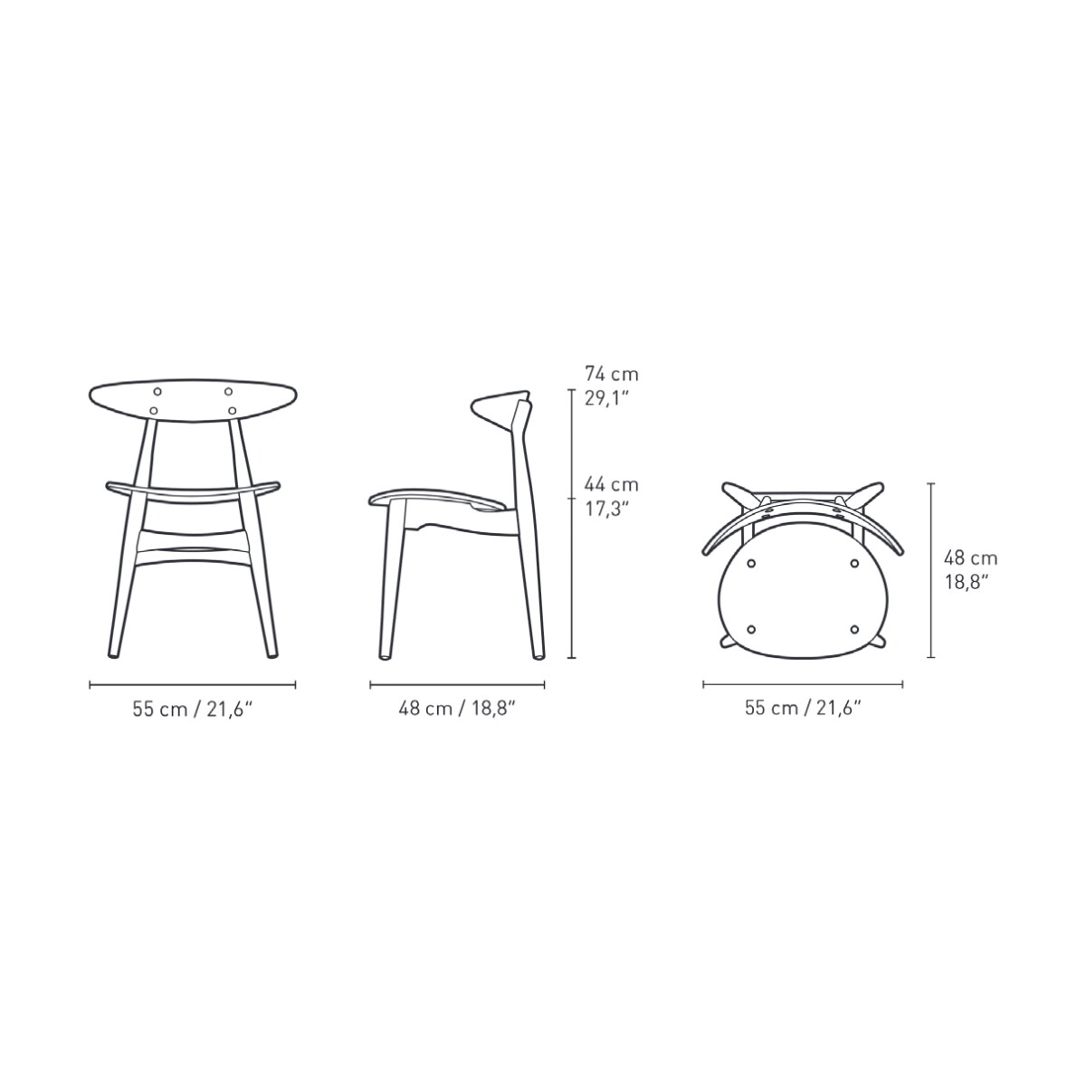 CH33 T Soft Tones Chair