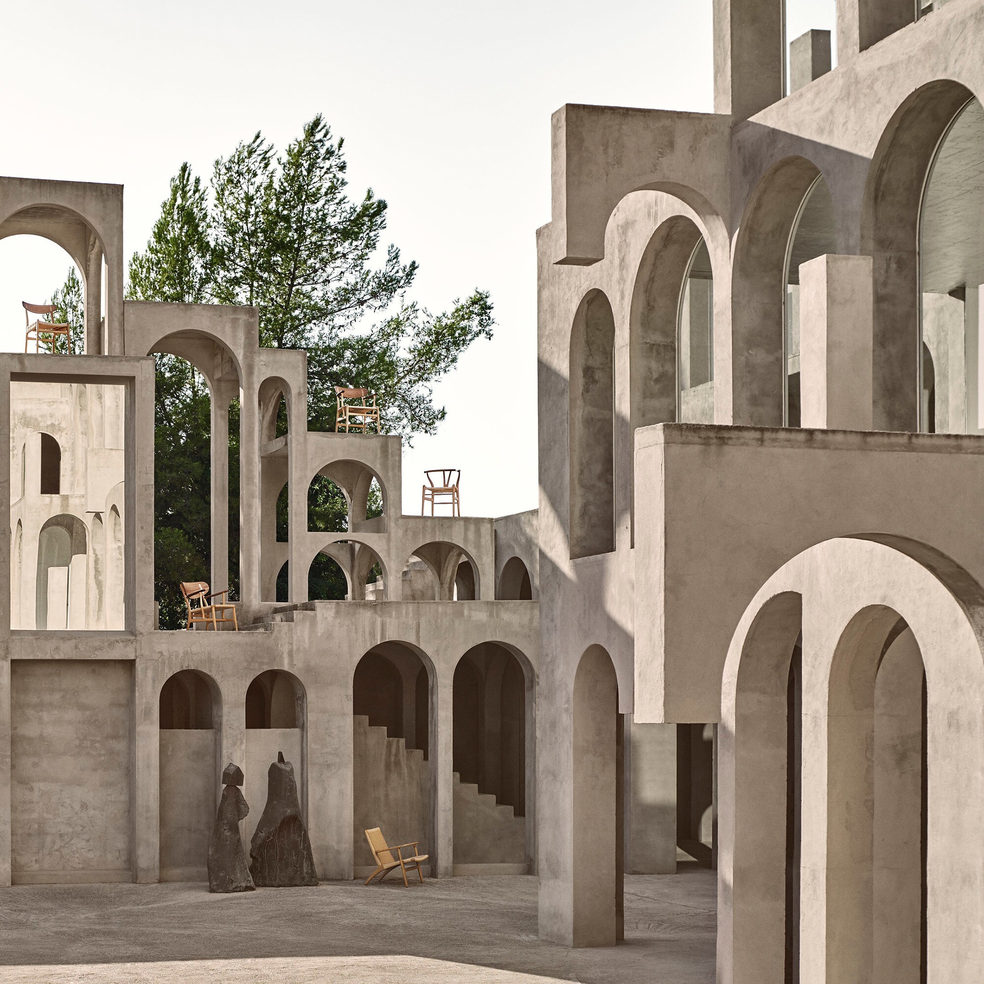 CH25 Easy Chair Frame Oak