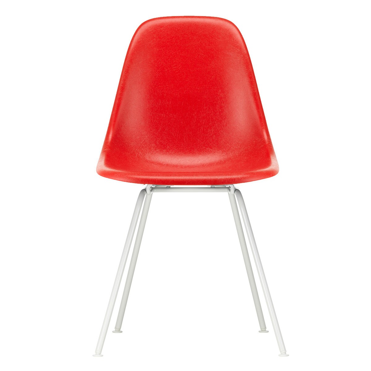 Eames Fiberglass Side Chair DSX White Base
