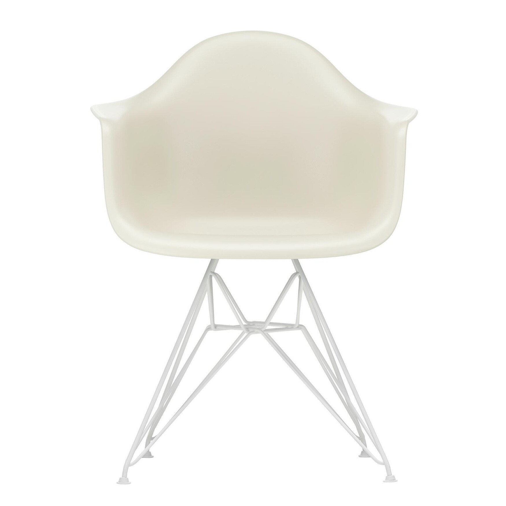 Eames Plastic Armchair DAR RE White Base